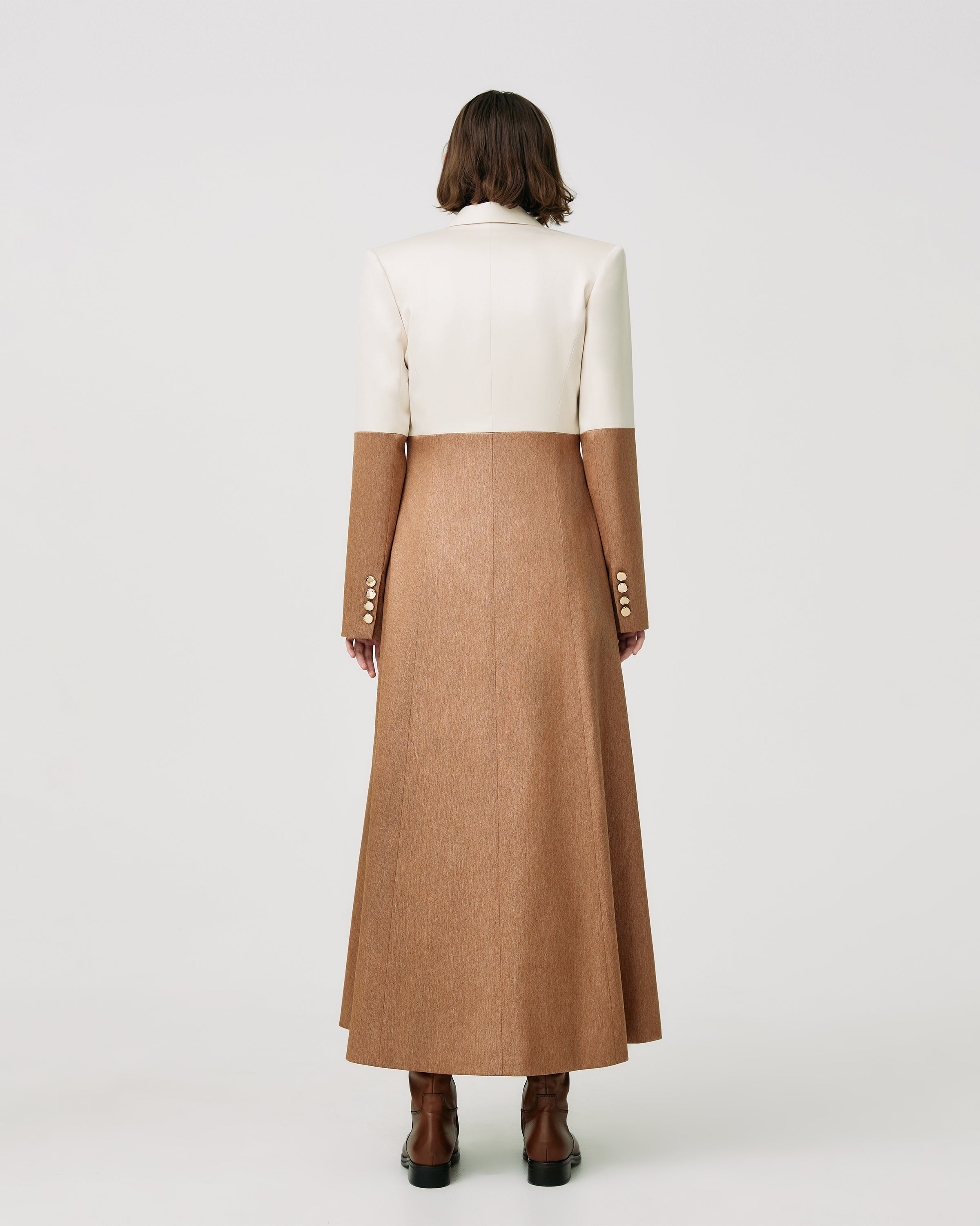 Button-Down Two-Tones Coat