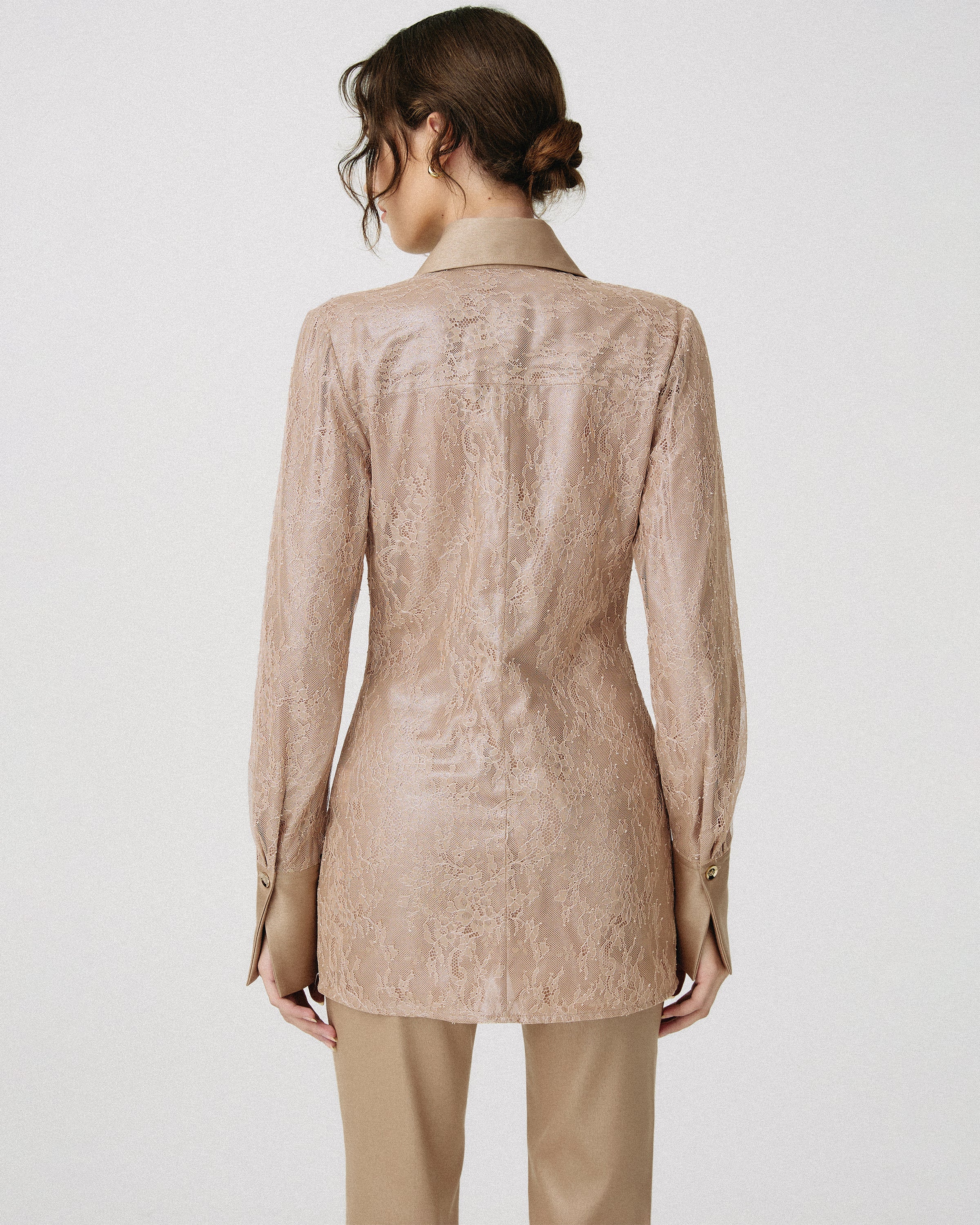 Buttoned Lace Shirt