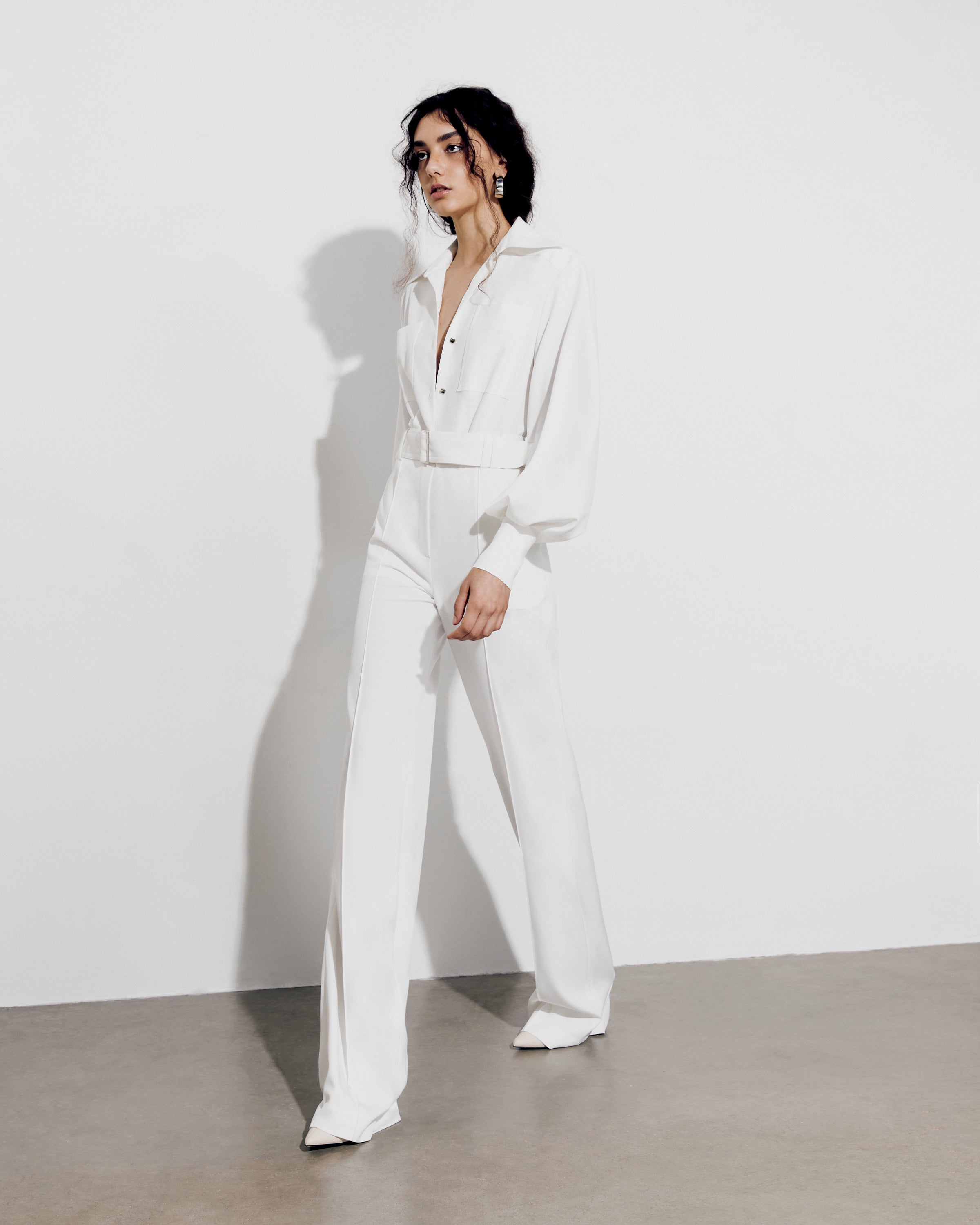 LONG PUFFY SLEEVES JUMPSUIT