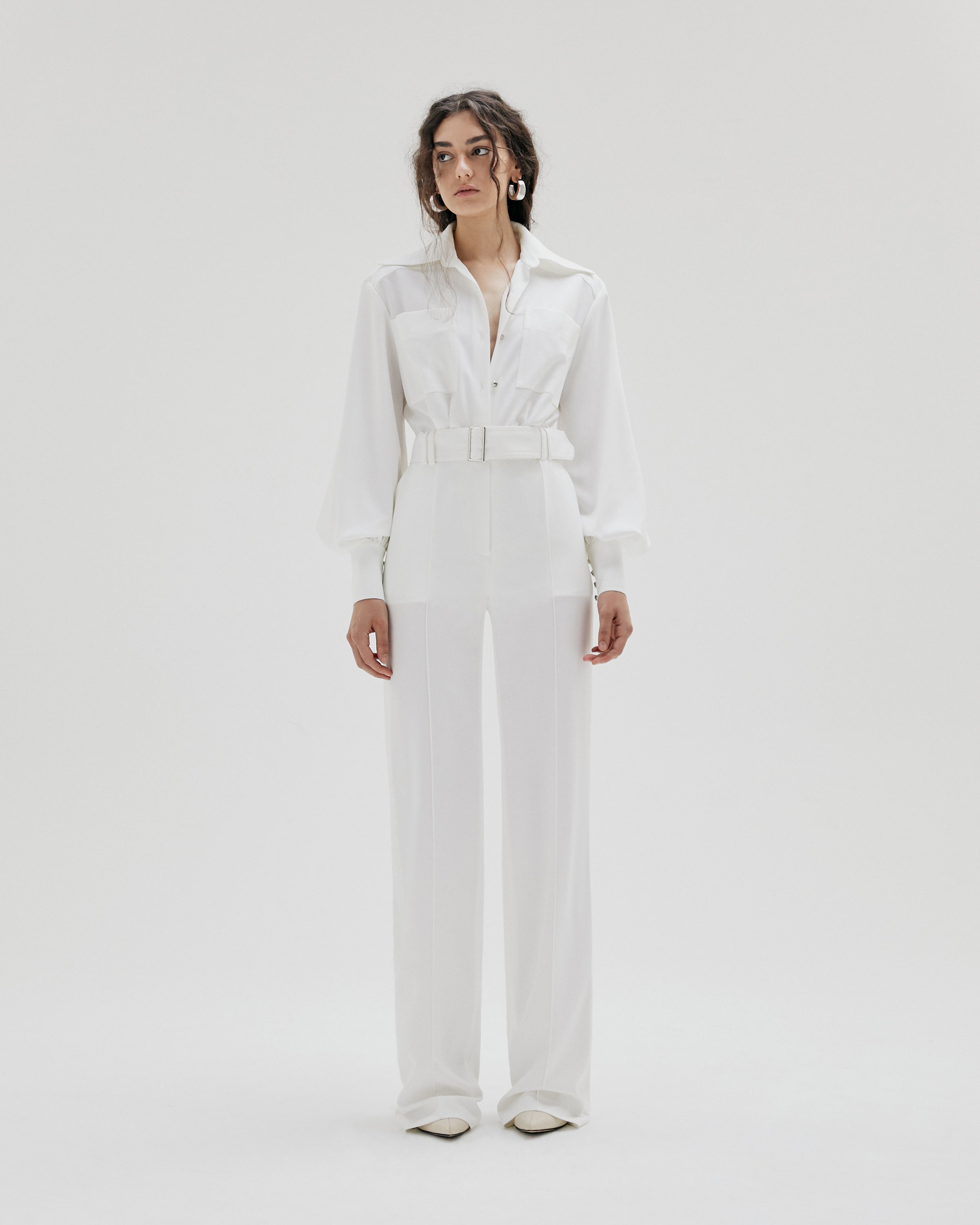LONG PUFFY SLEEVES JUMPSUIT