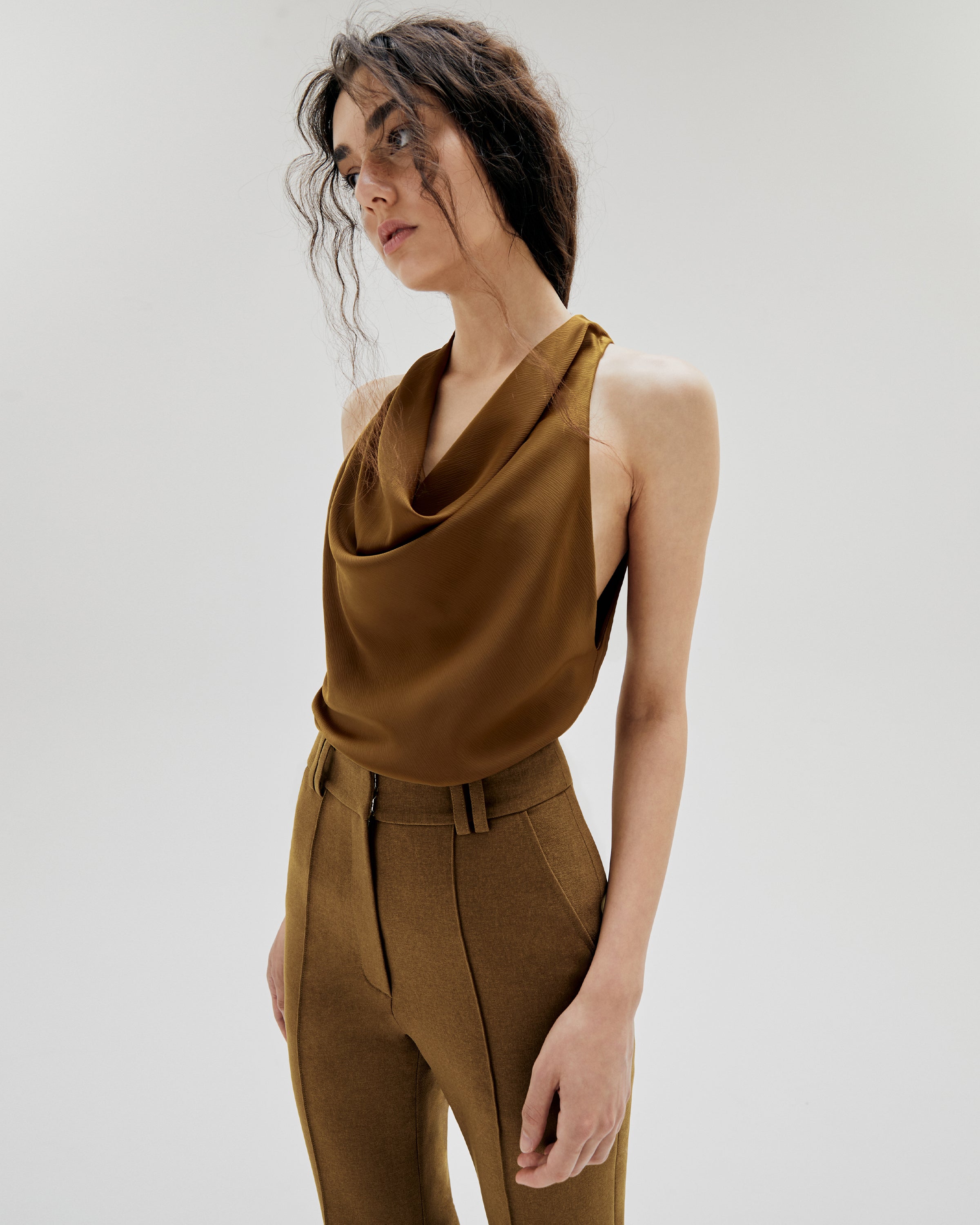 COWL NECK TOP