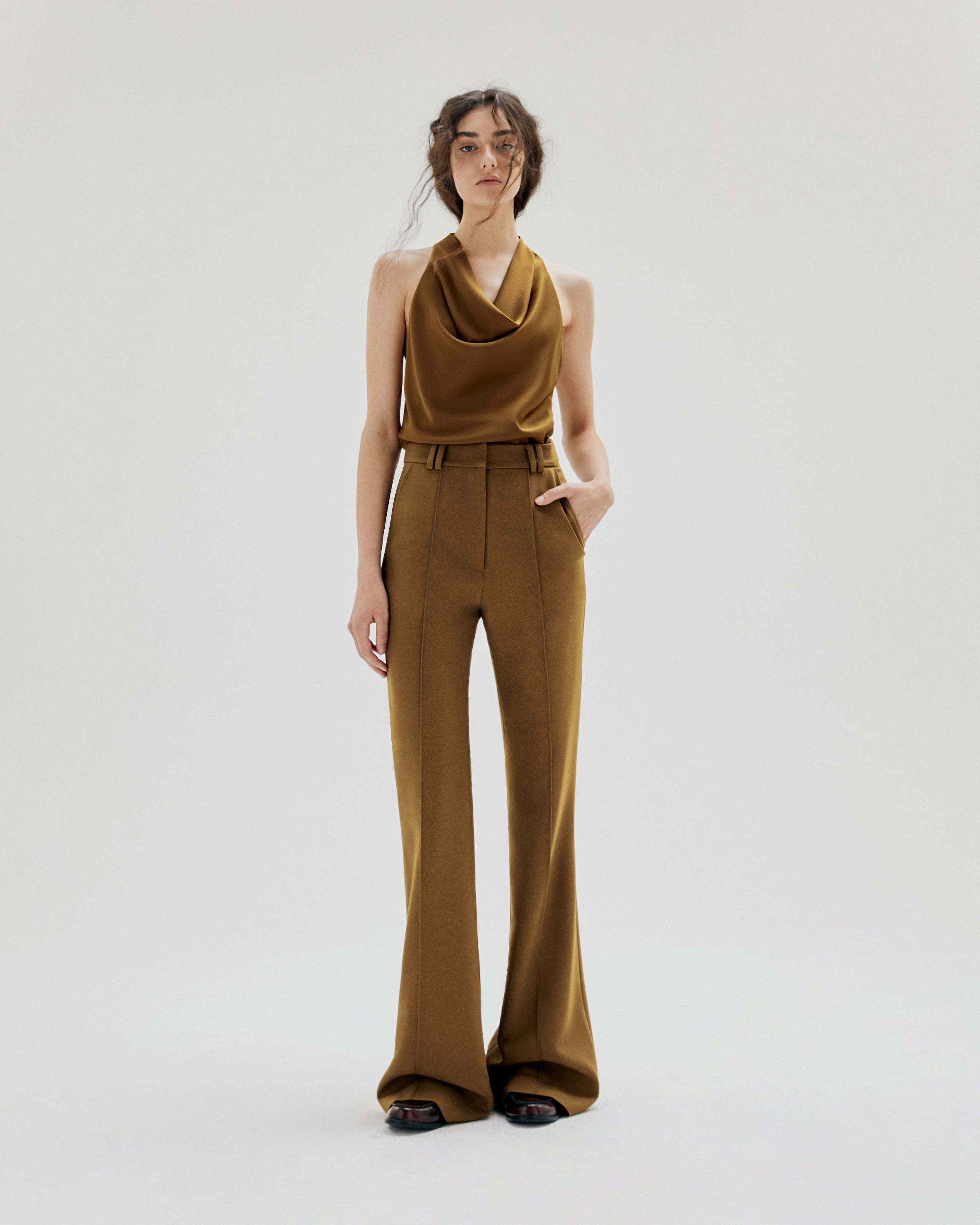 COWL NECK TOP