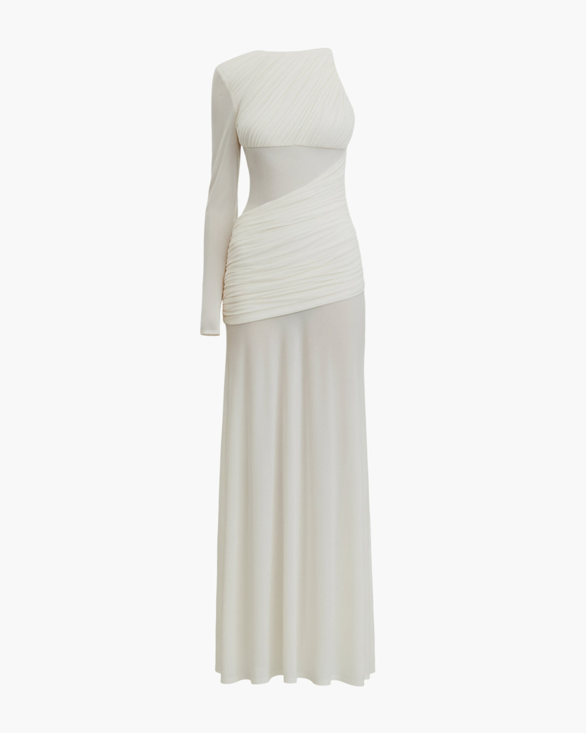 Ruched Jersey Draped Gown