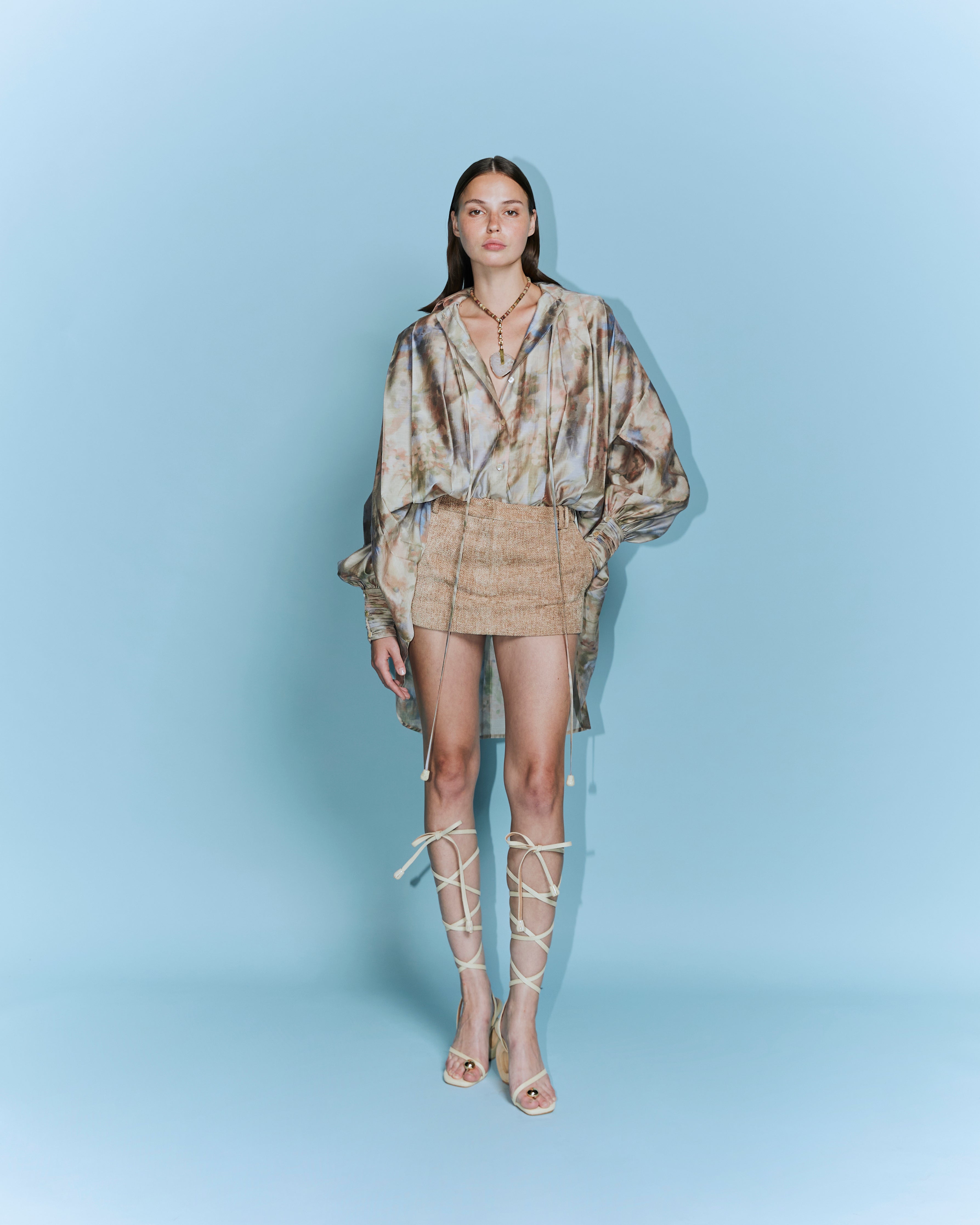 Cotton Voile Oversized Shirt