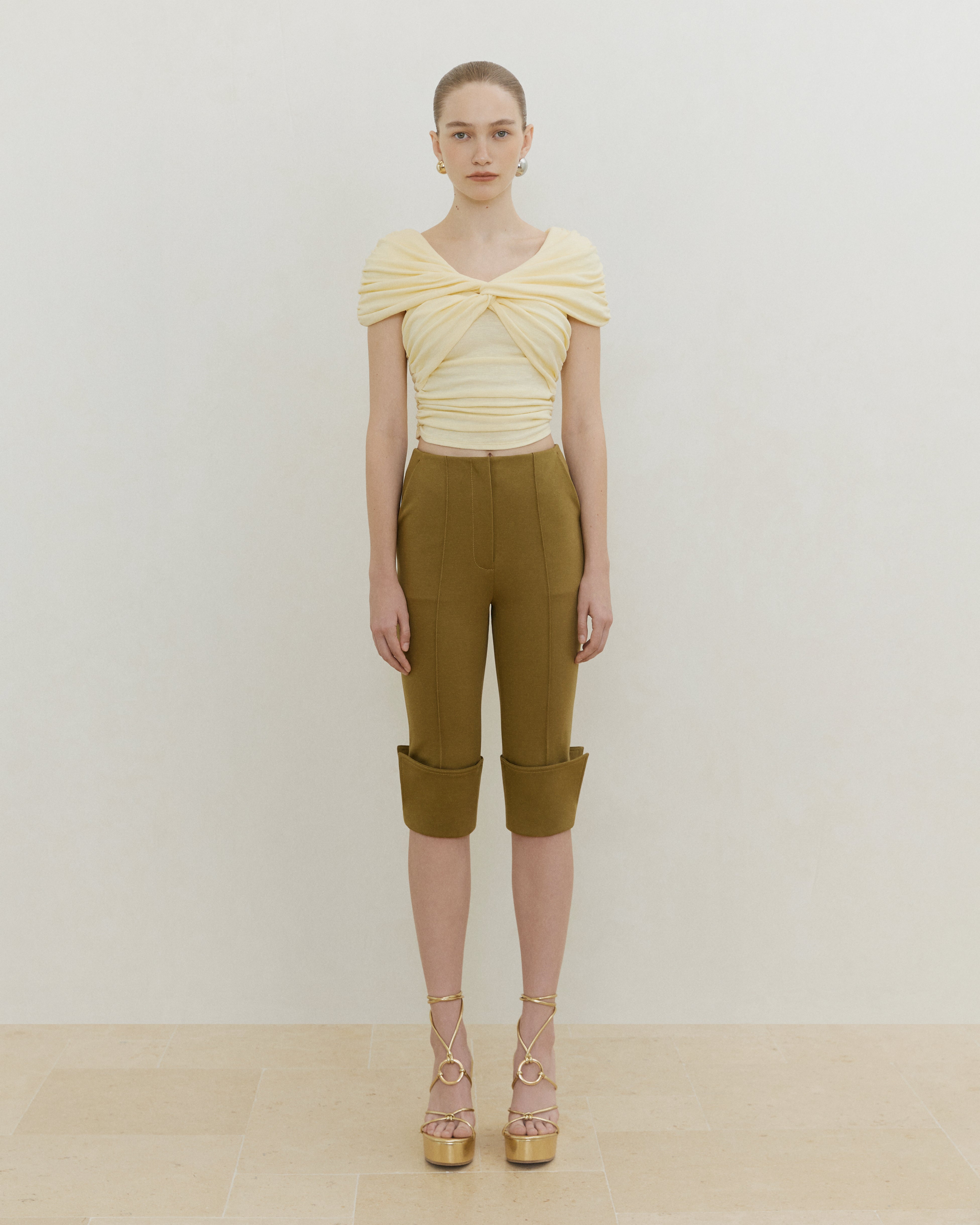 DRAPED KNOT TOP
