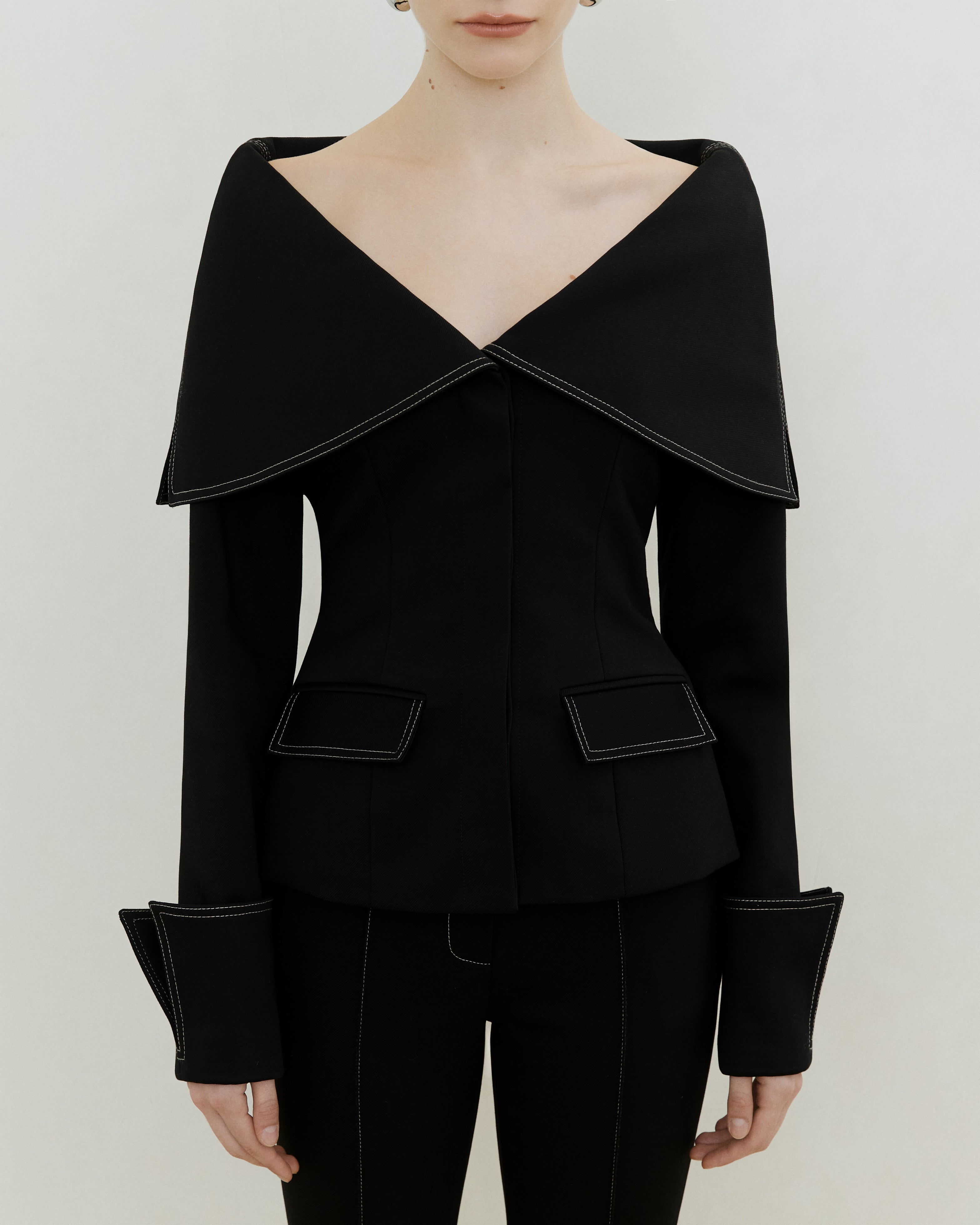 Sculpted Cape Jacket
