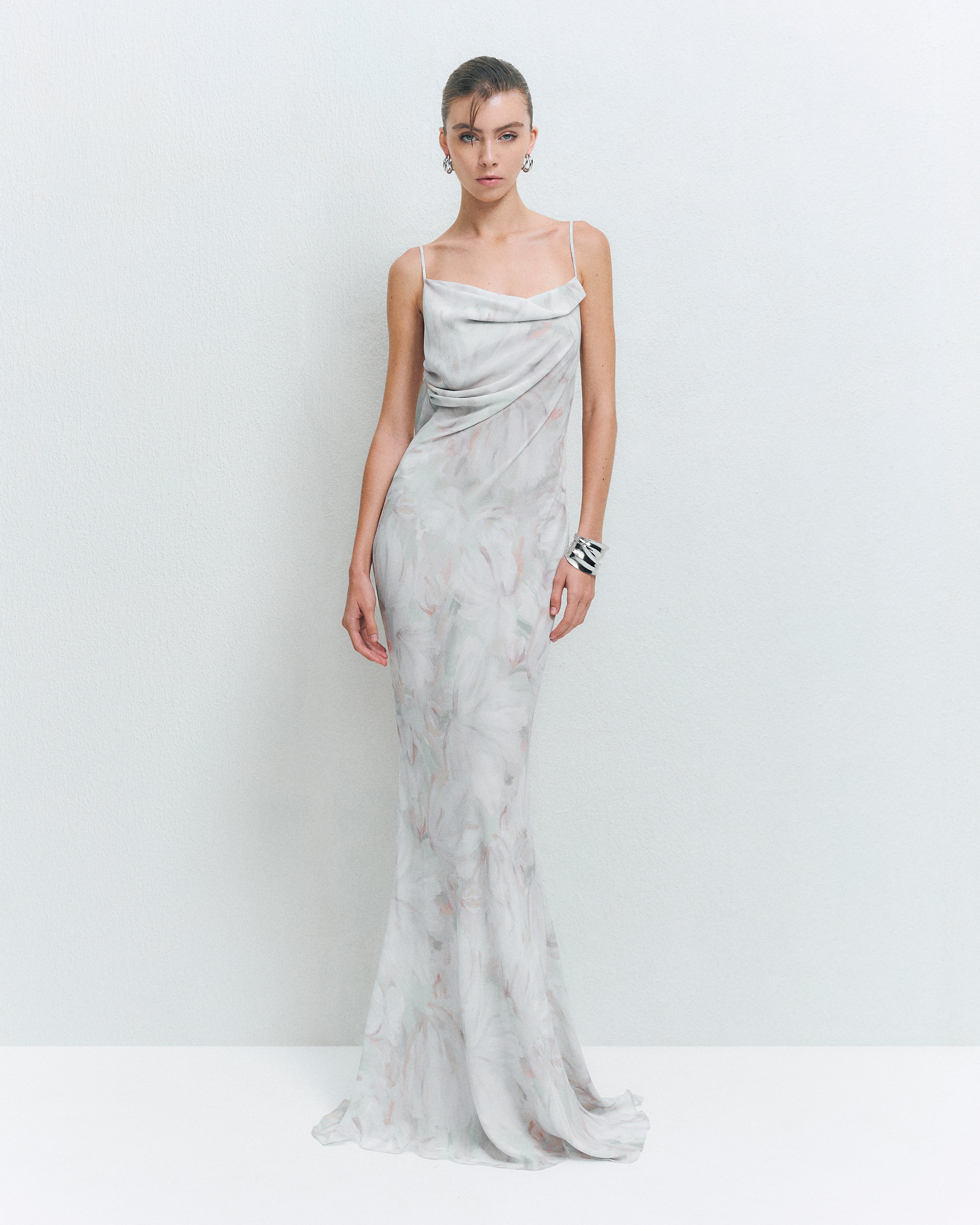 COWL NECK SLIP DRESS