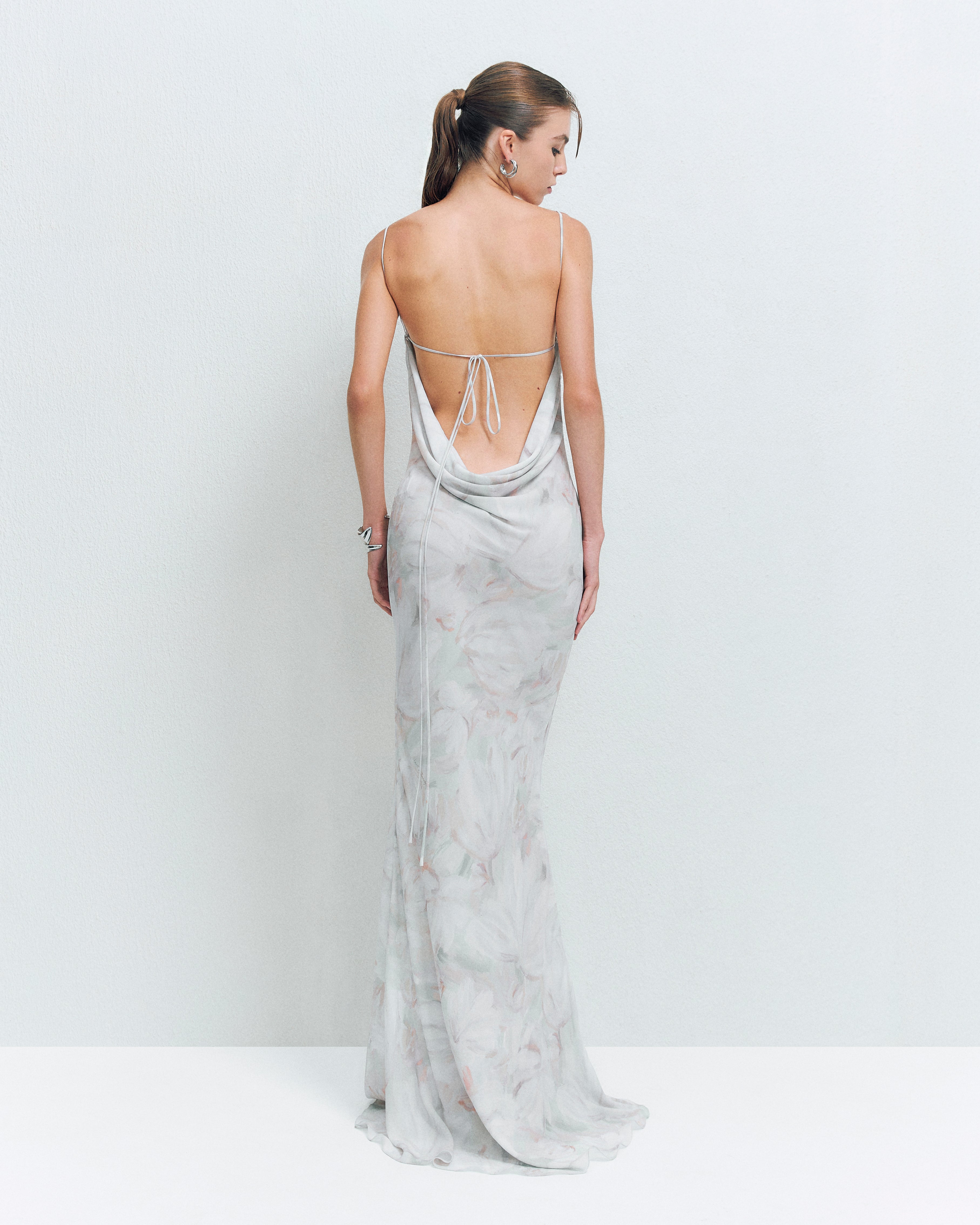 COWL NECK SLIP DRESS