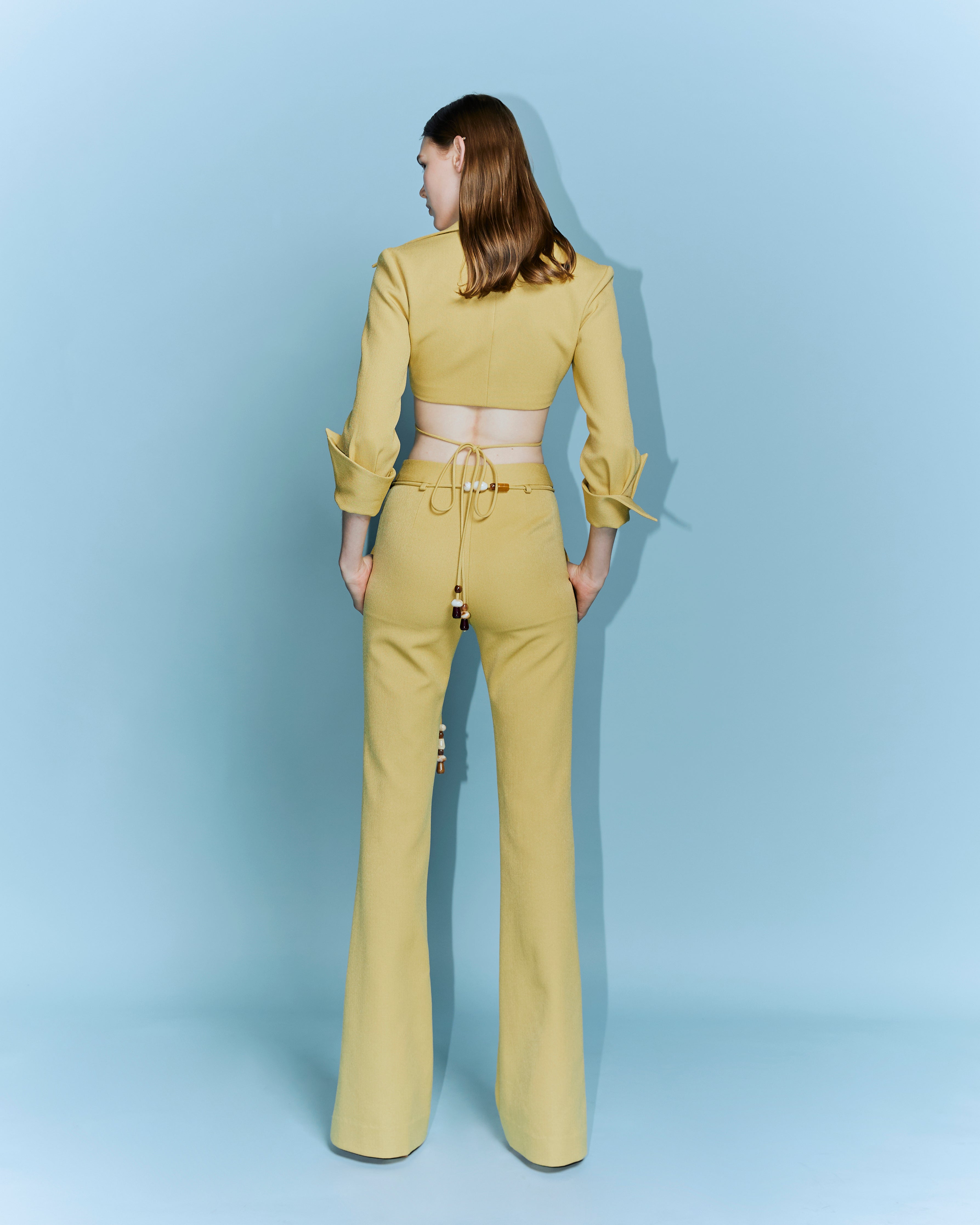 Twill Spandex Bootcut Pants