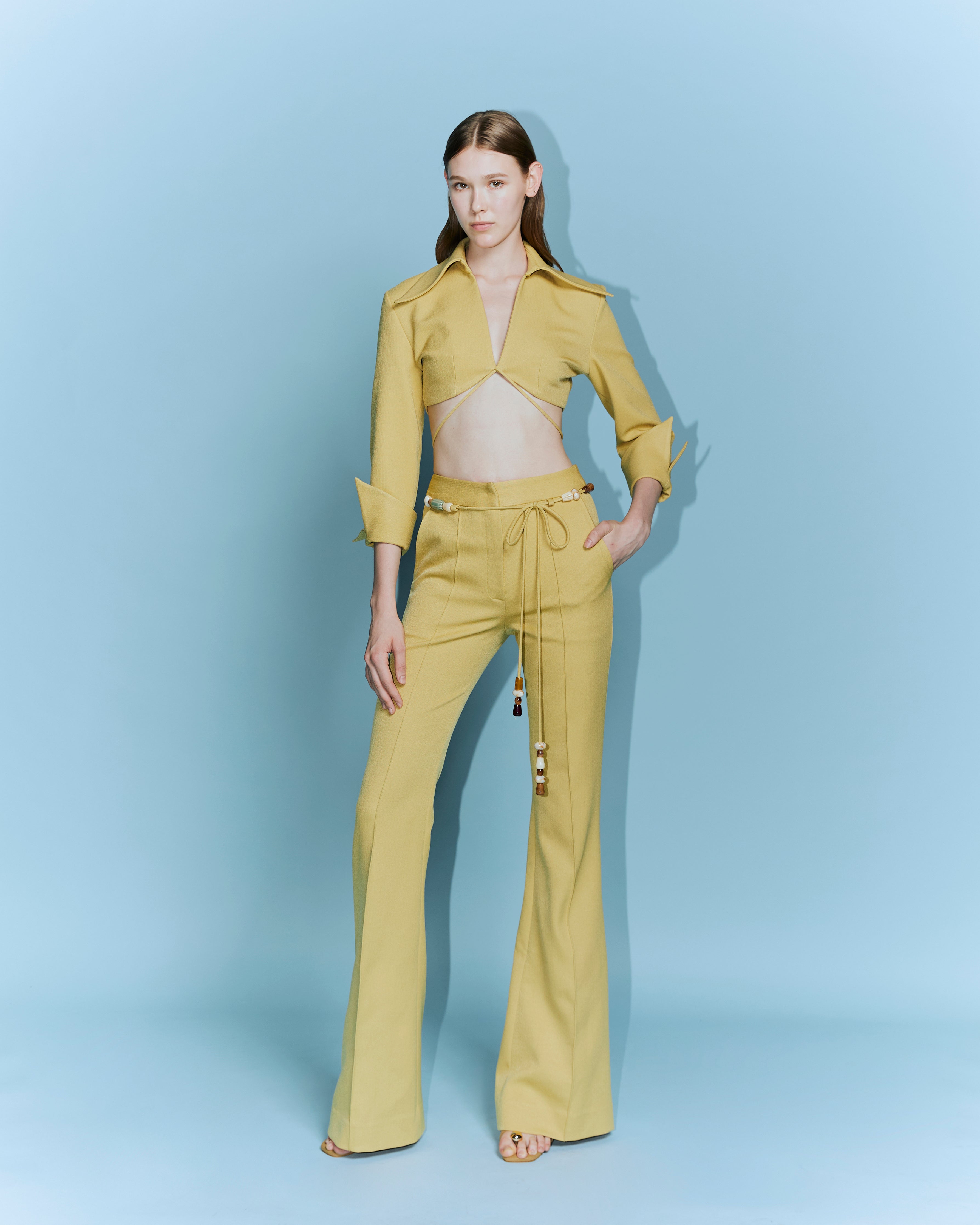 Twill Spandex Bootcut Pants