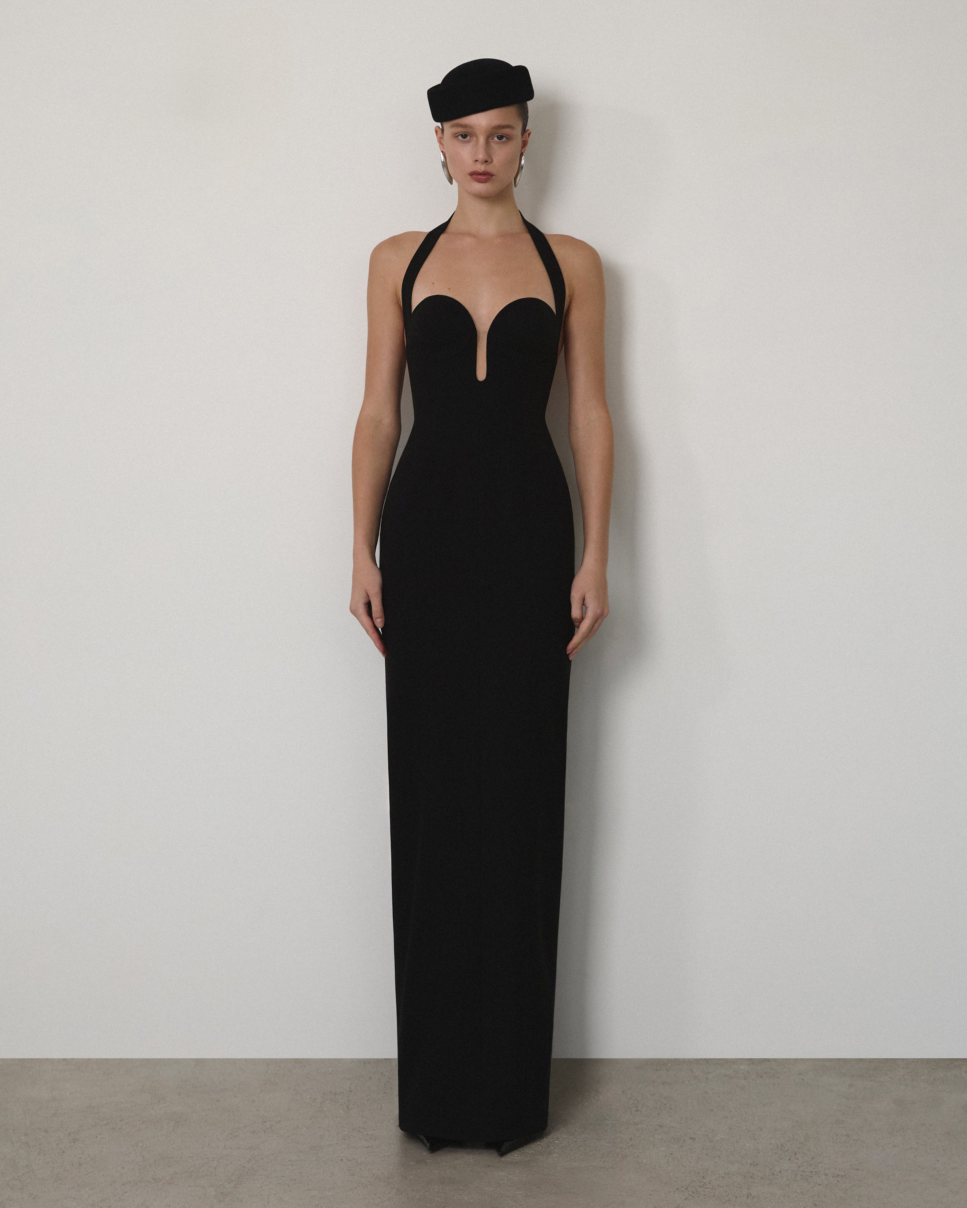 HALTER NECK BUSTIER GOWN