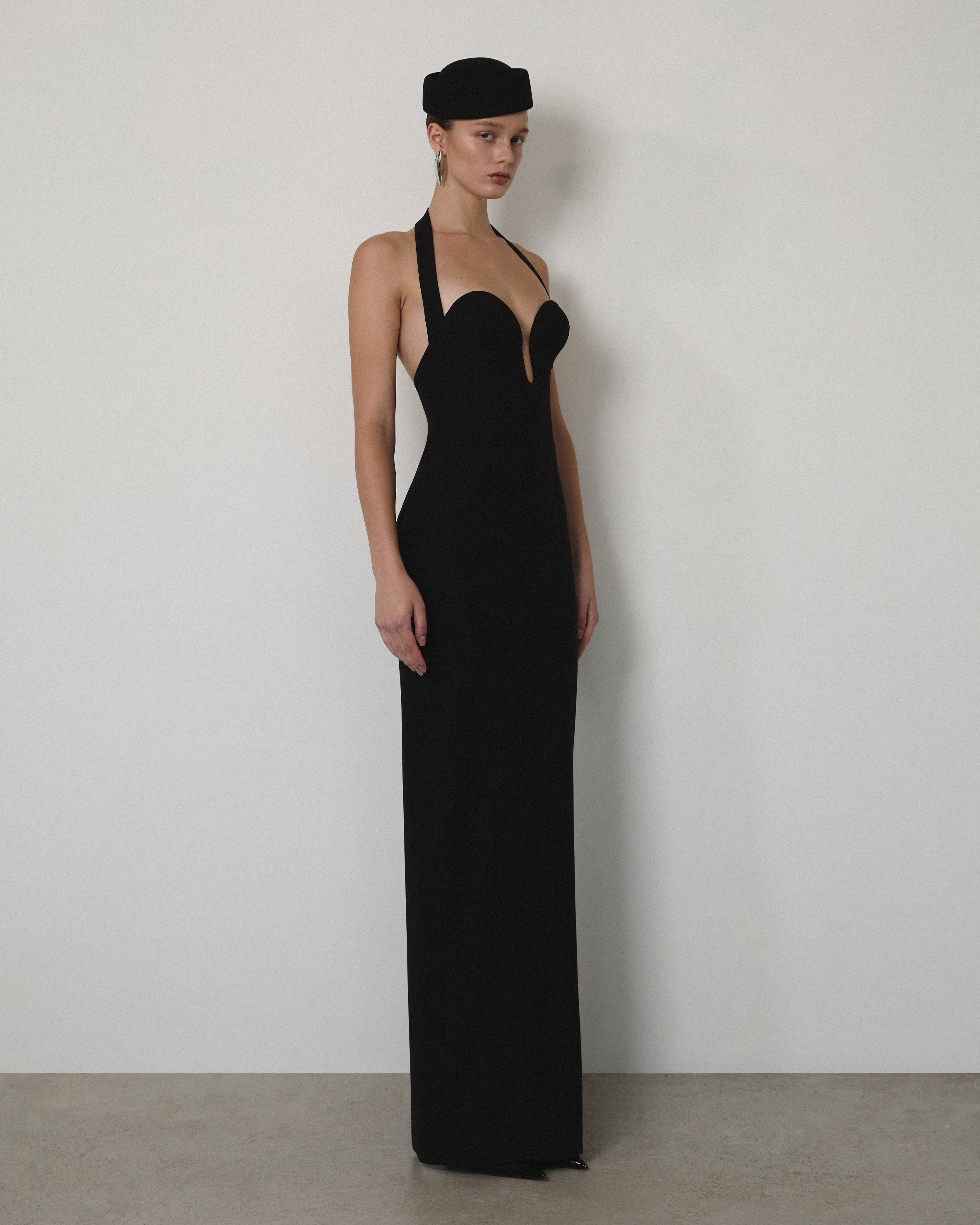 HALTER NECK BUSTIER GOWN