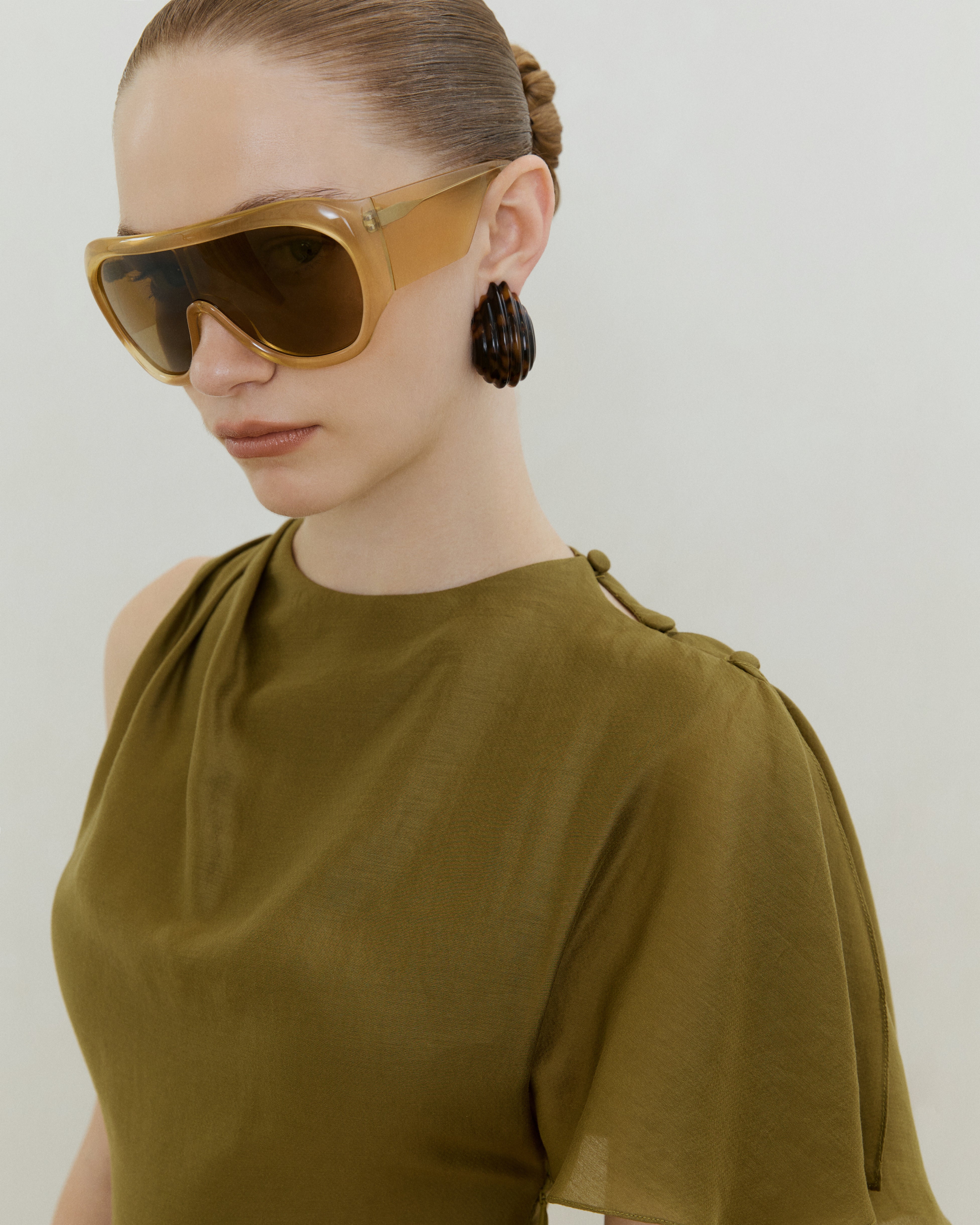 Asymmetric Draped Dress