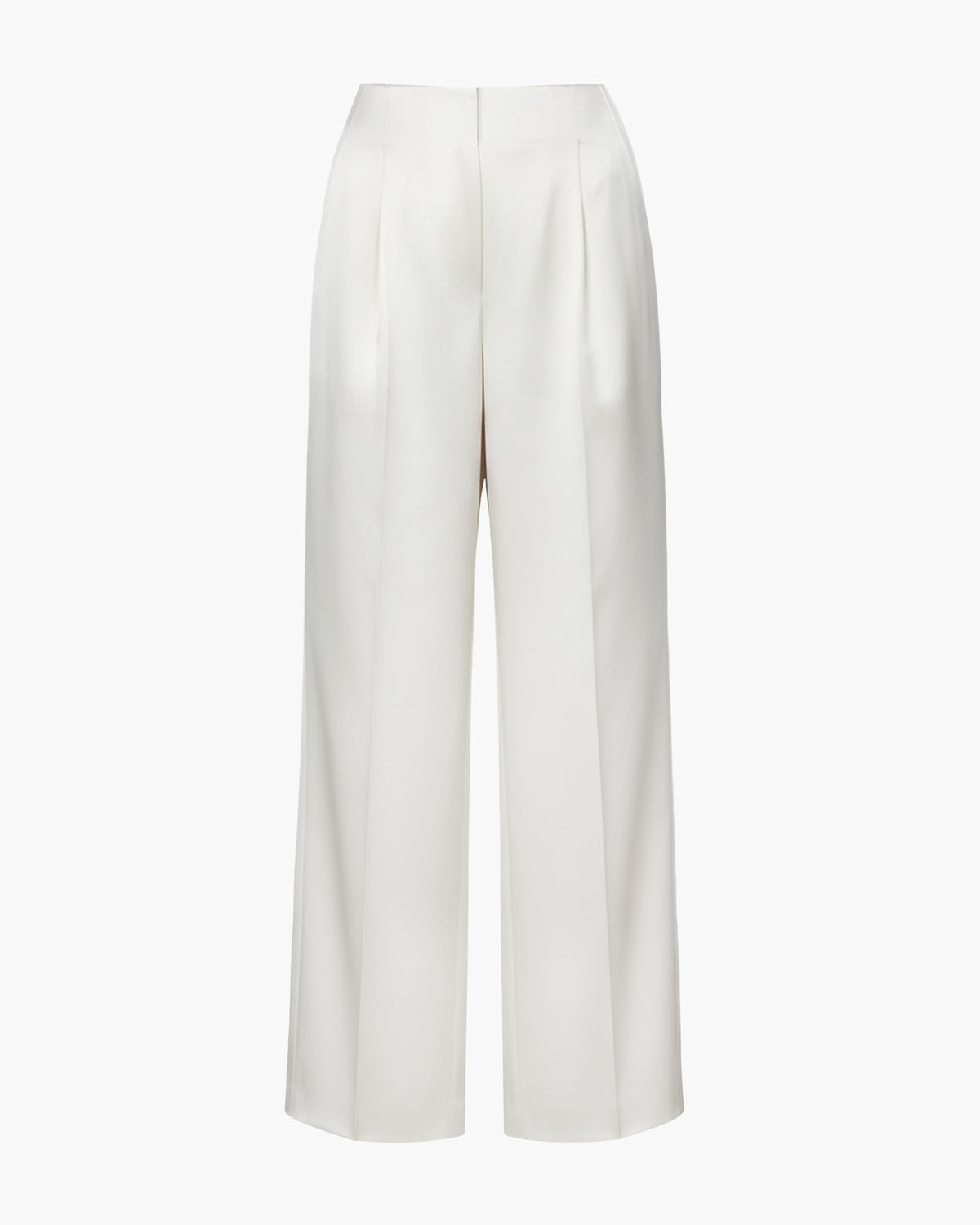 Wide-Leg Satin Trousers