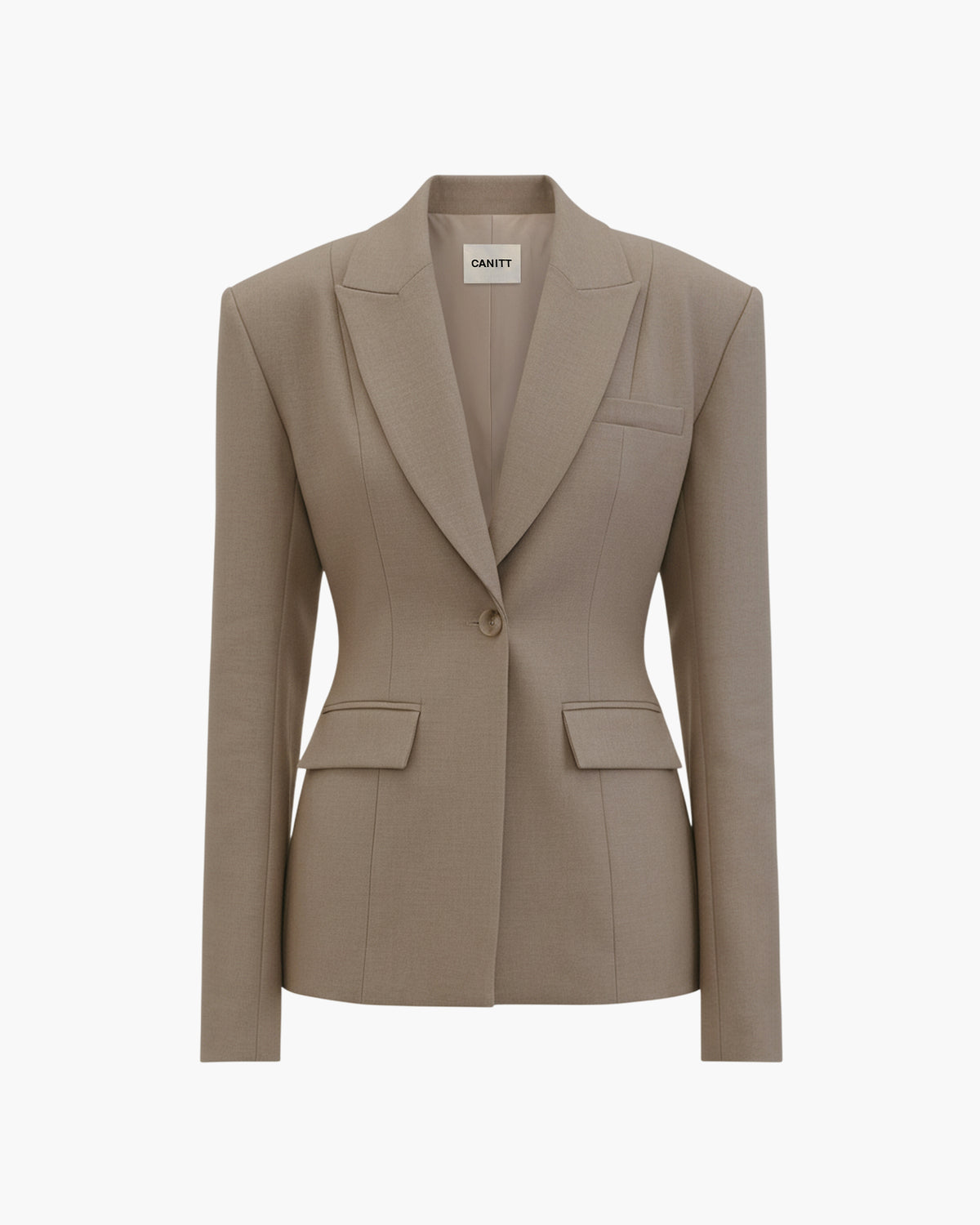 Sculpted Twill Blazer