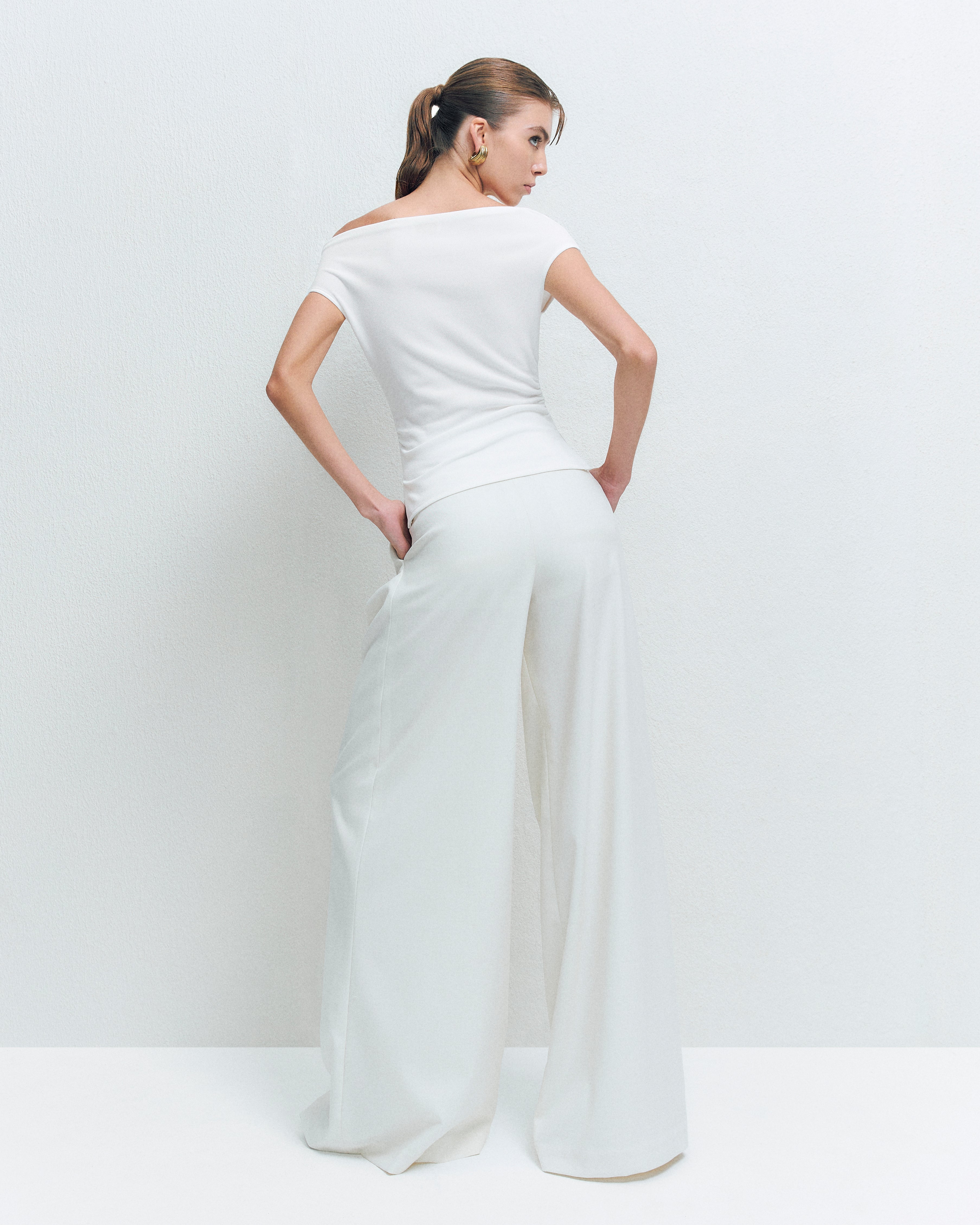 TENCEL FLARED PANTS