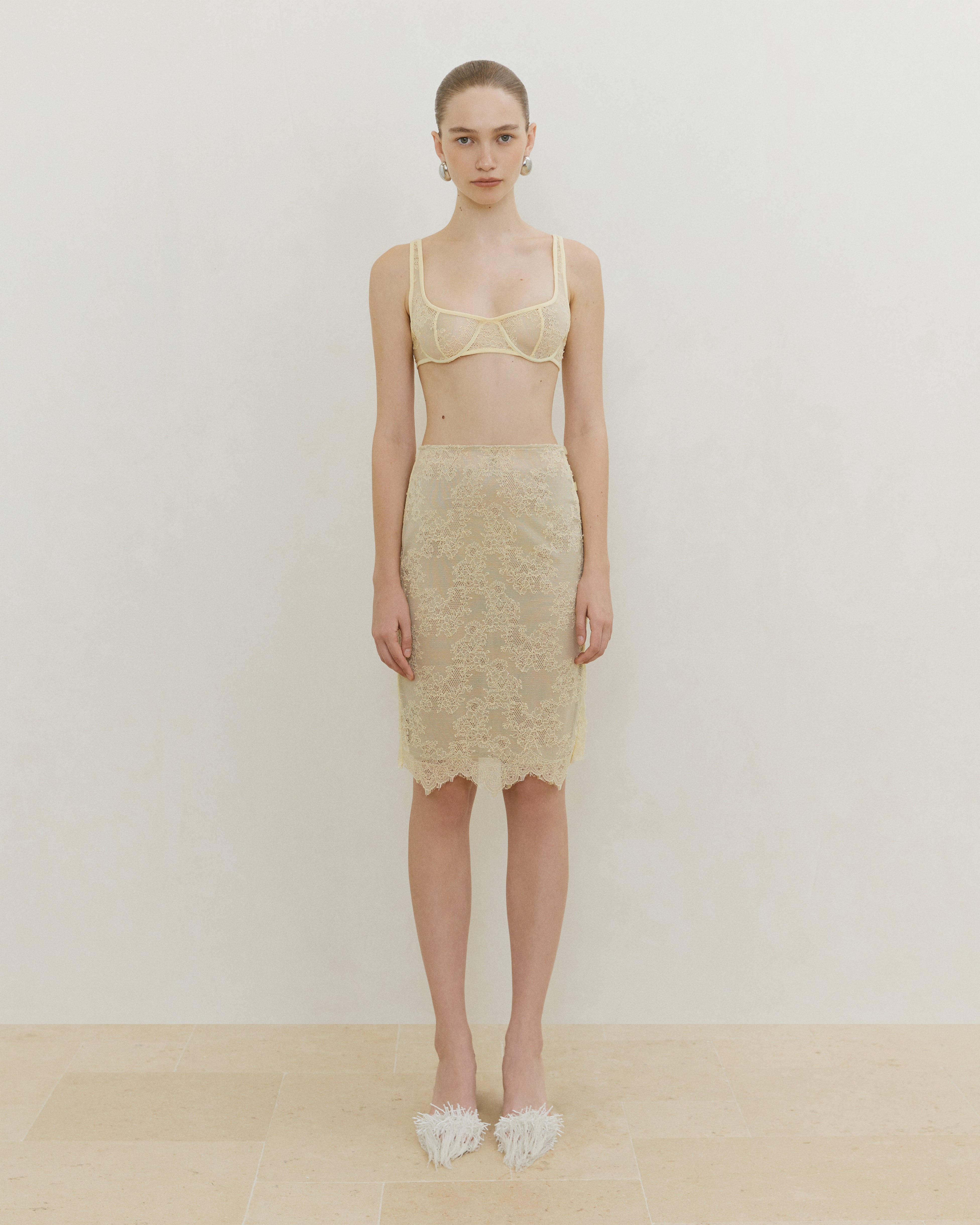 JERSEY LACE BRALETTE