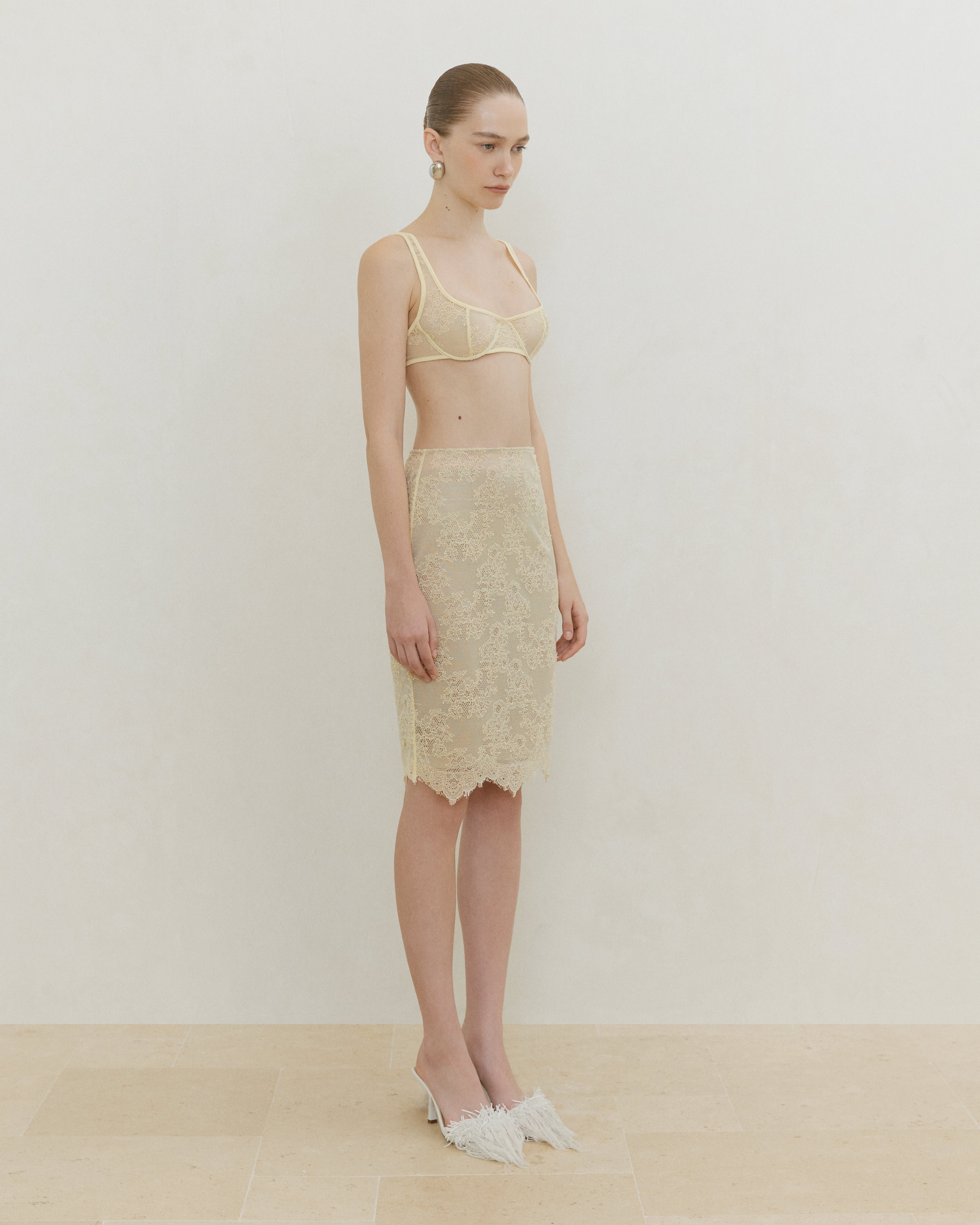 JERSEY LACE BRALETTE
