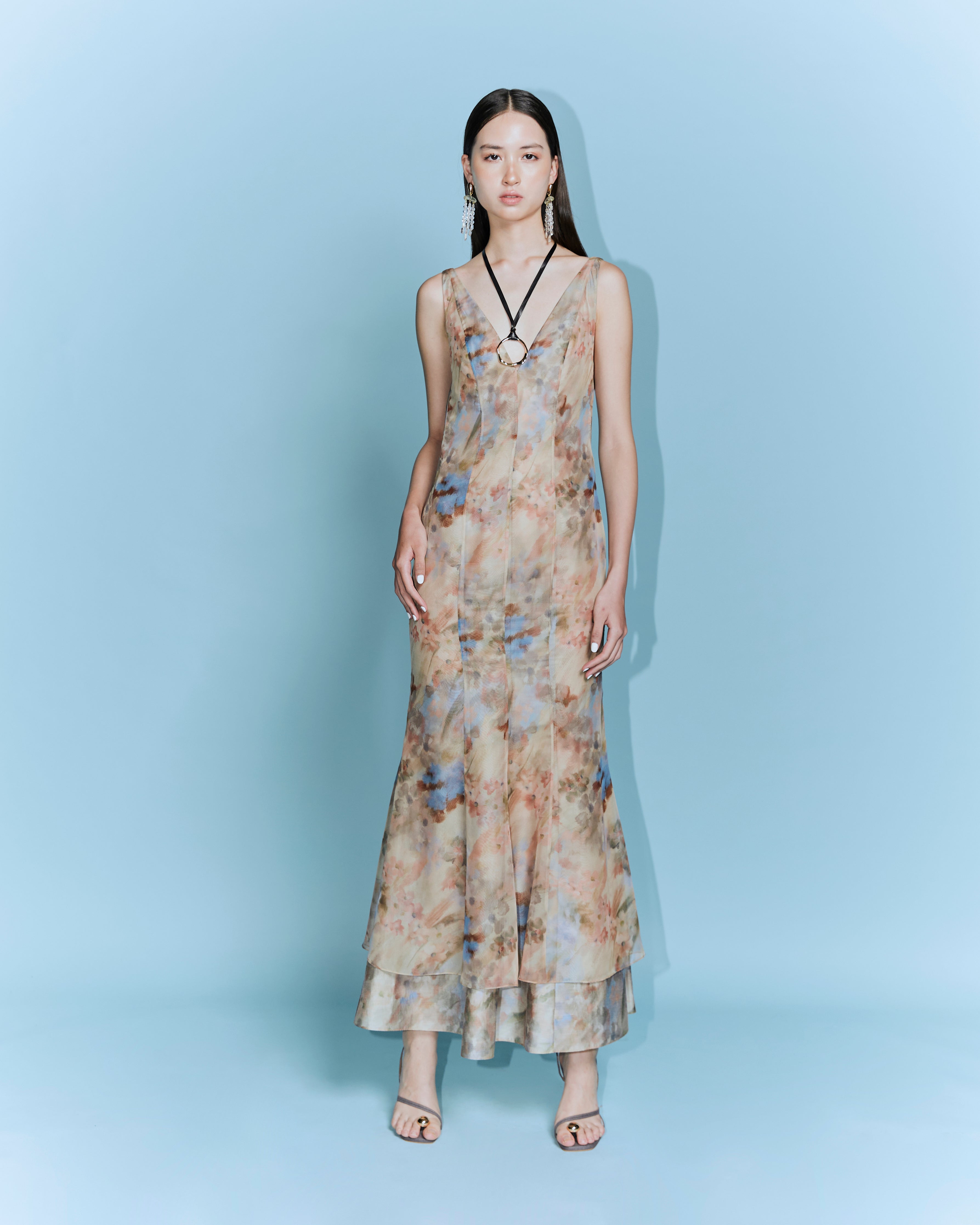 Cotton Voile V-Dress