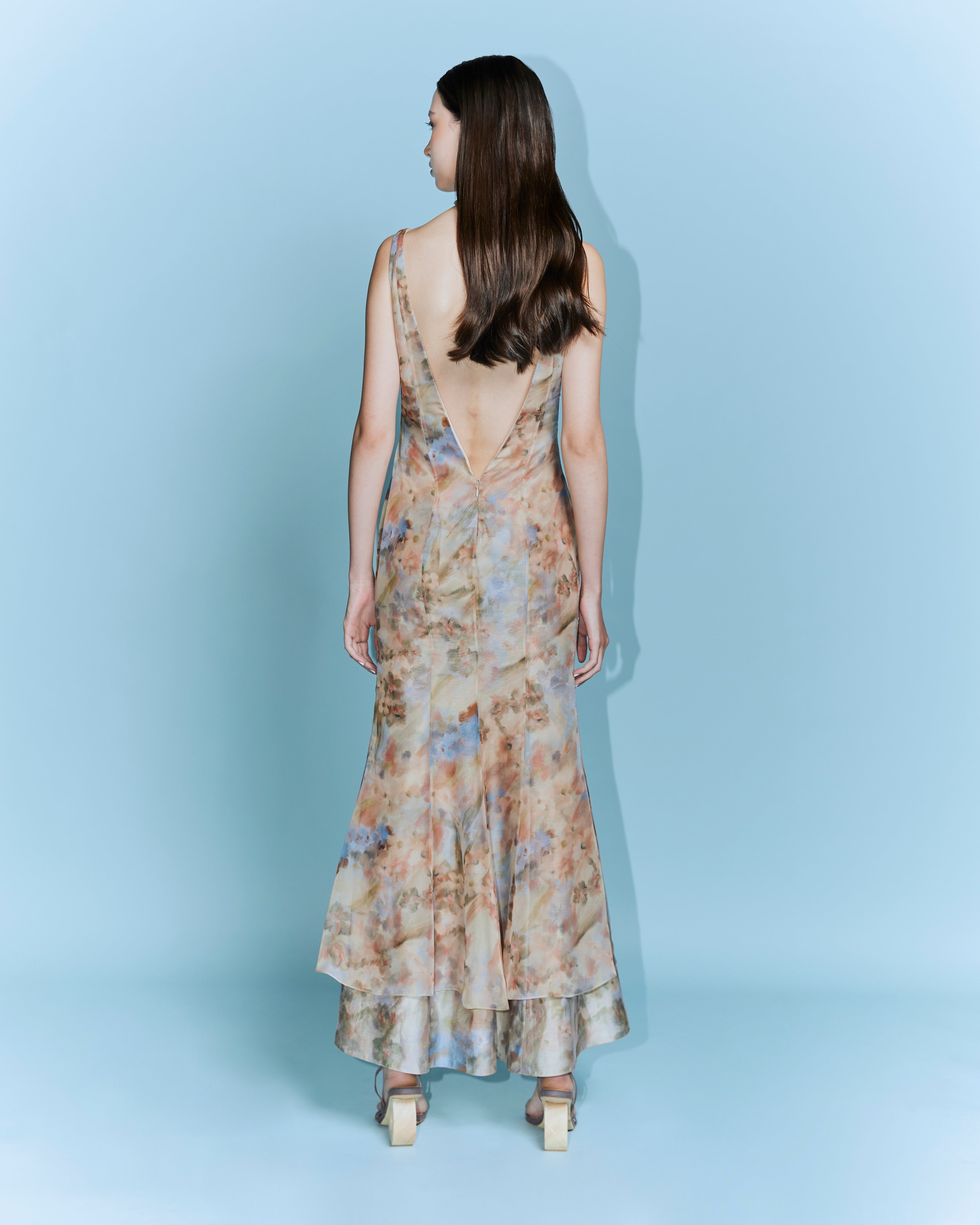 Cotton Voile V-Dress