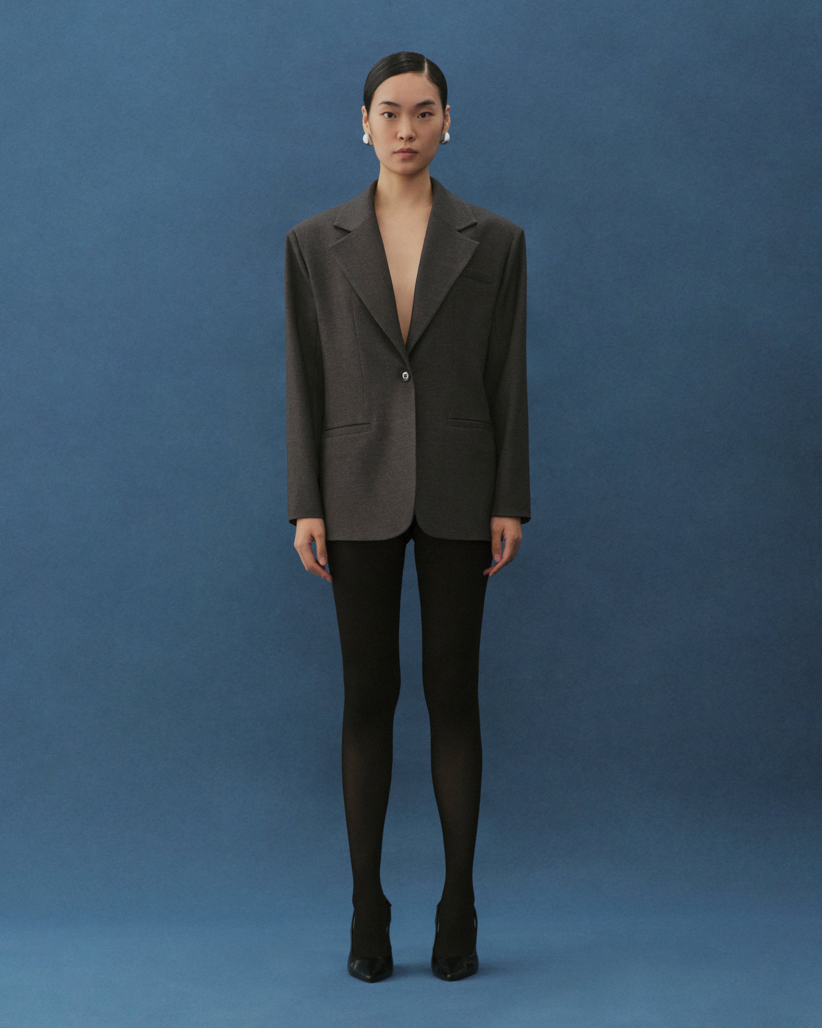 SOFT STRUCTURE SINGLE-BREASTED BLAZER