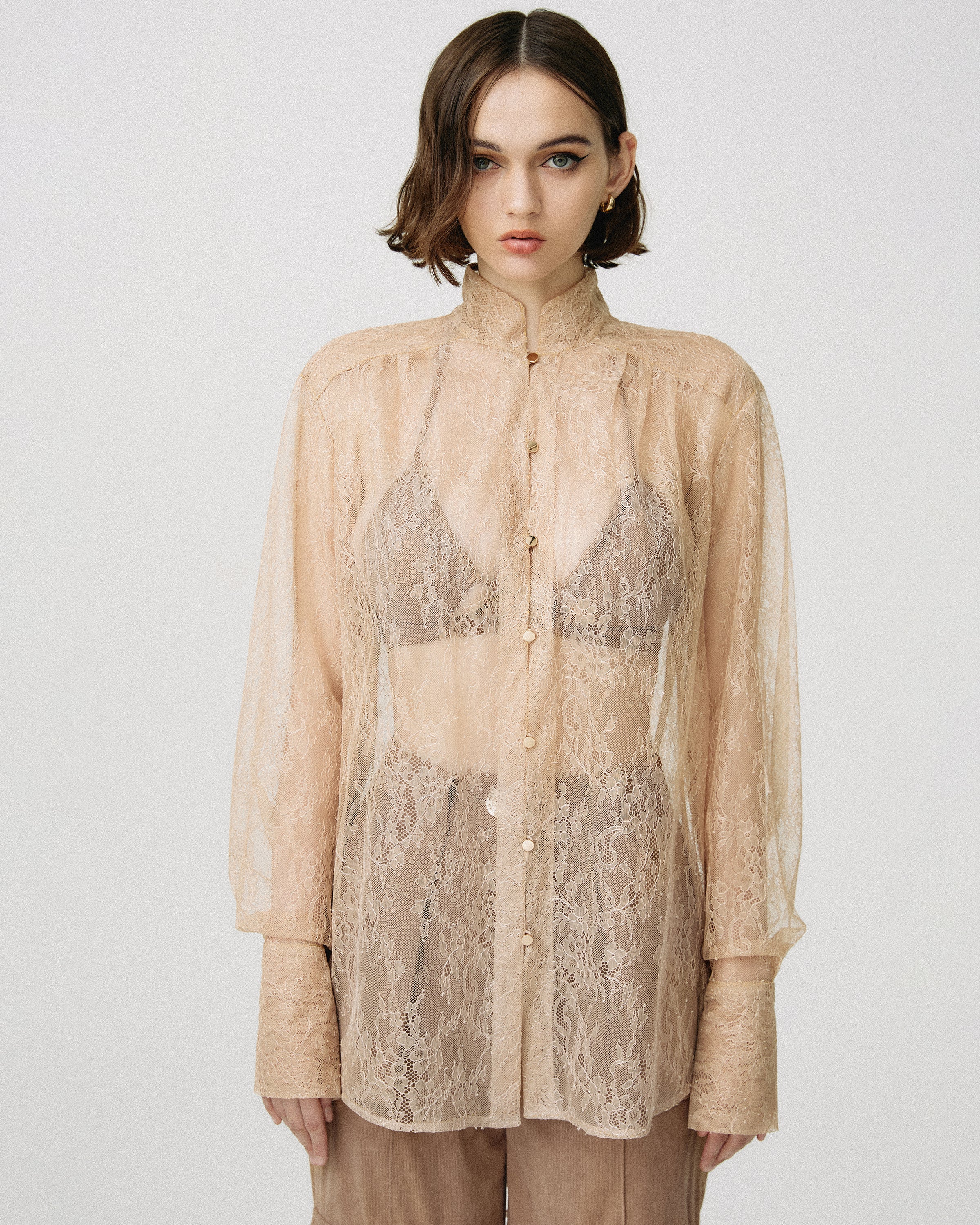 Lace Oversized Shirt