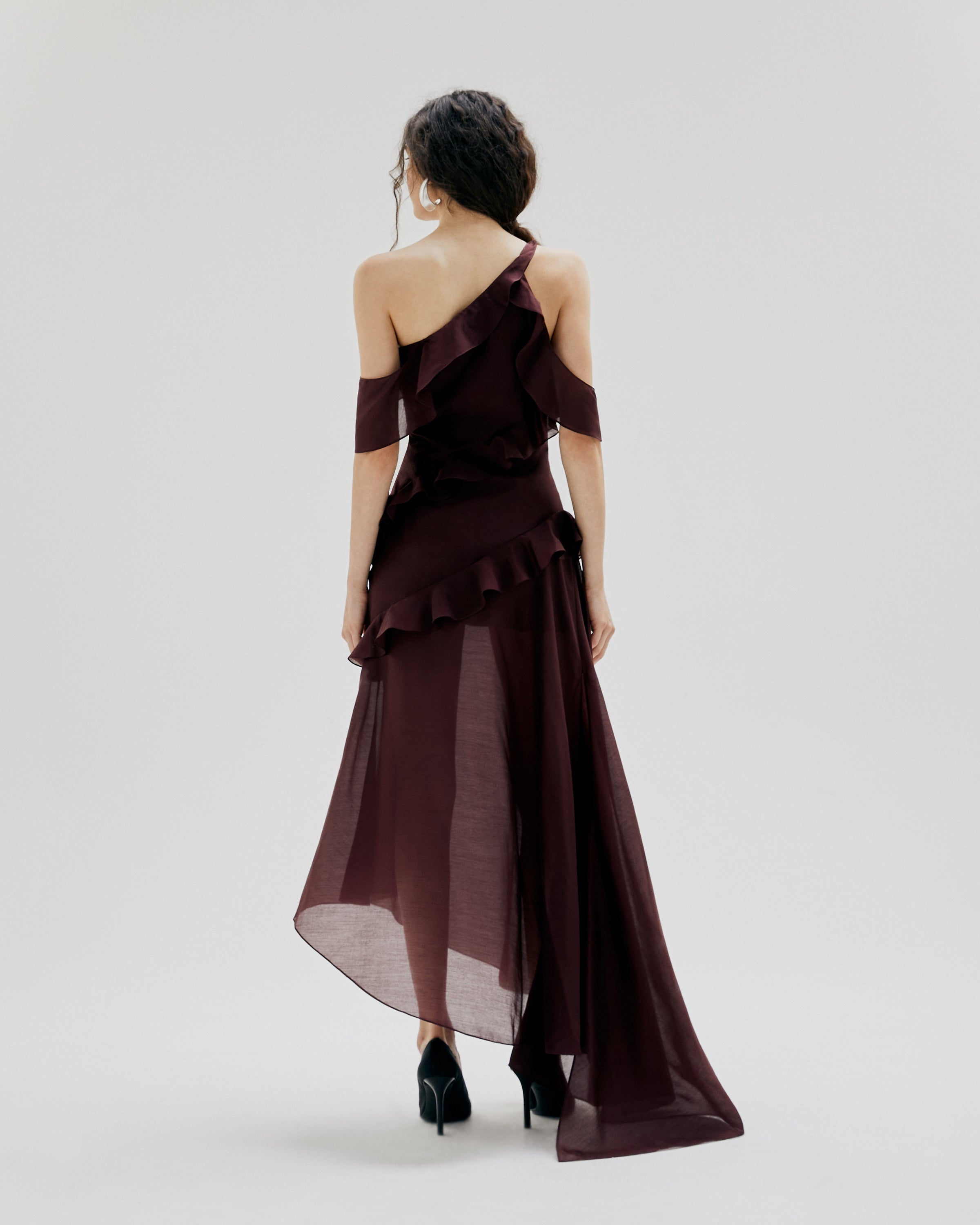 ASYMMETRIC MAXI DRESS