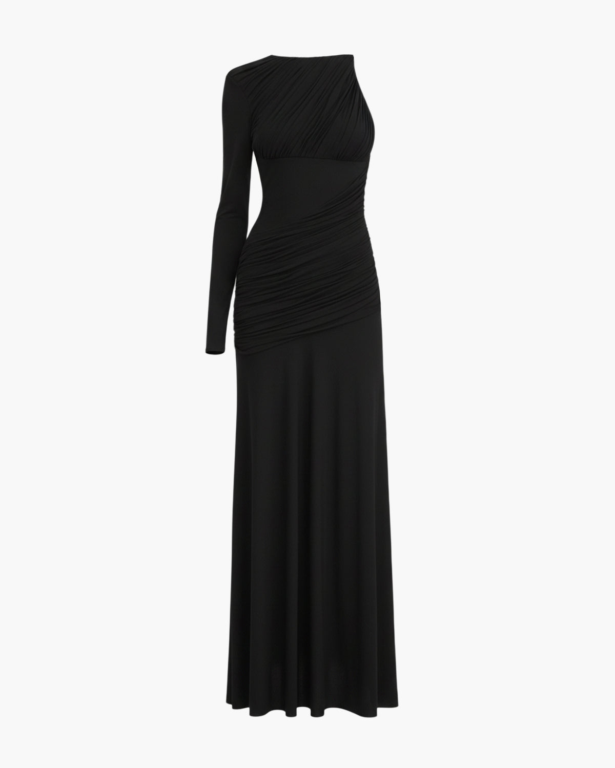Ruched Jersey Draped Gown