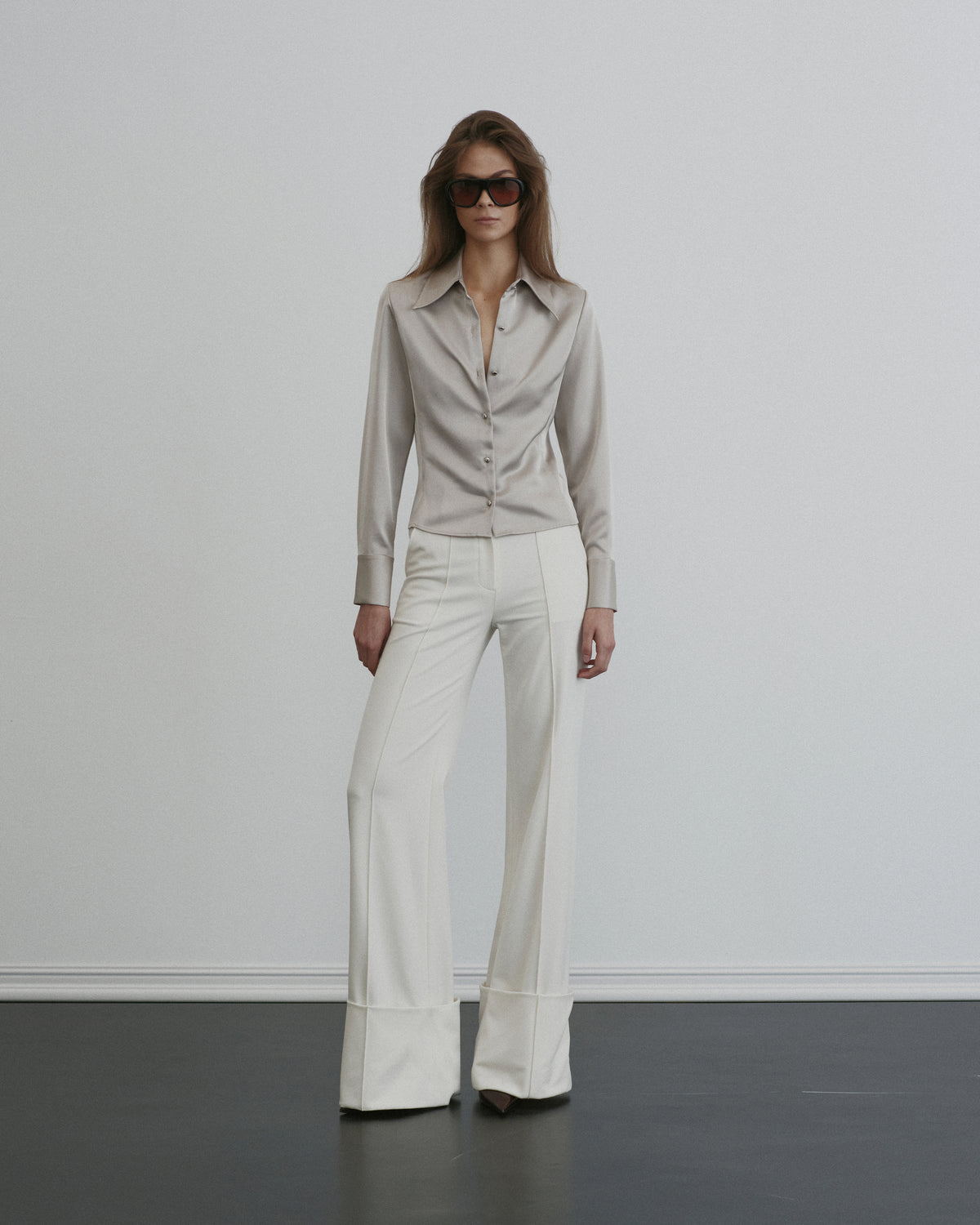 Satin Tailored Shirt