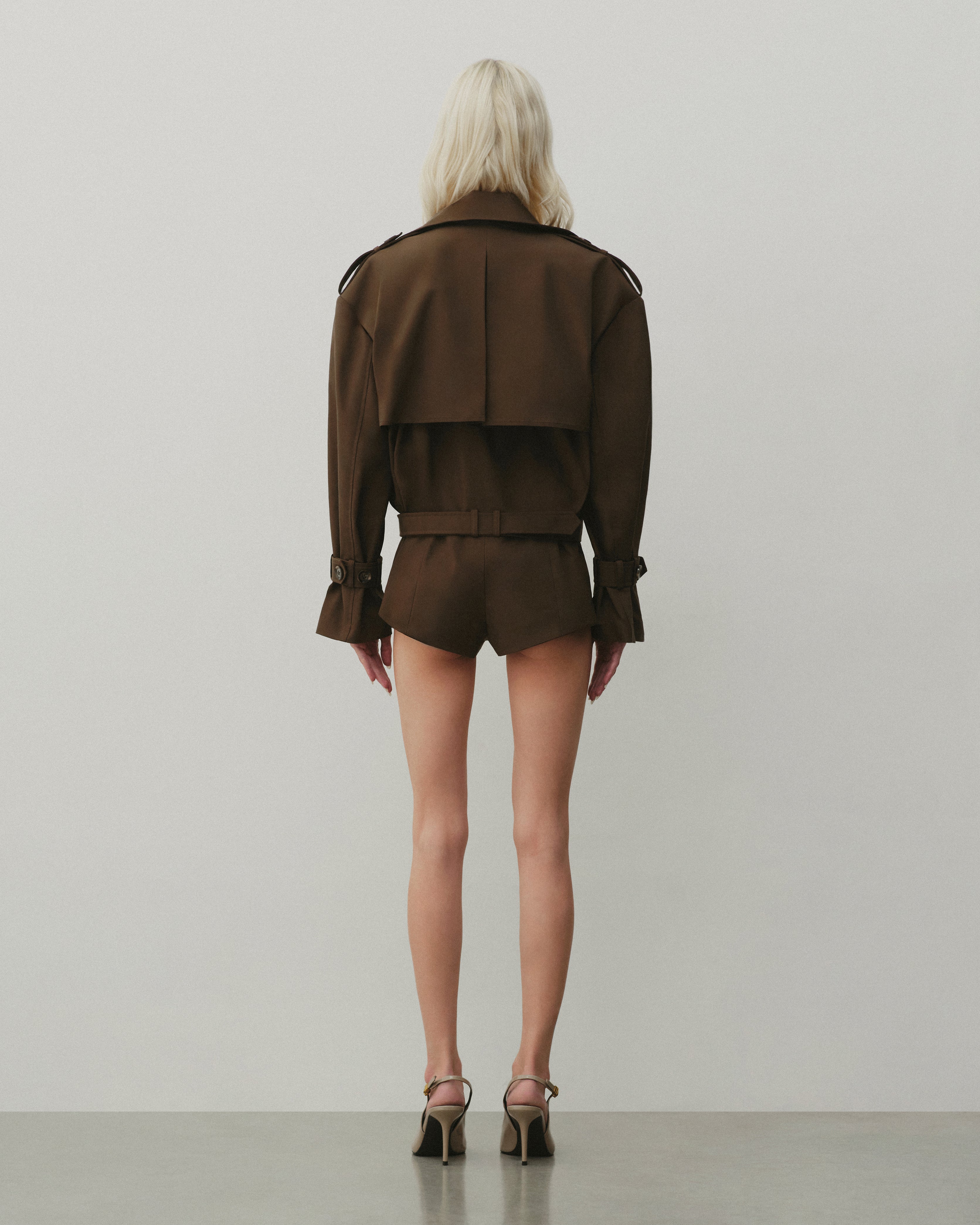 HIGH-NECK TRENCH JUMPSUIT (Pre-Order)