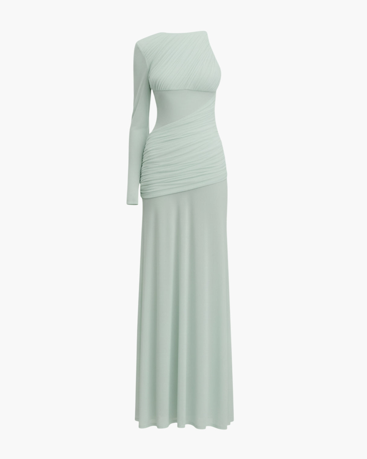 Ruched Jersey Draped Gown
