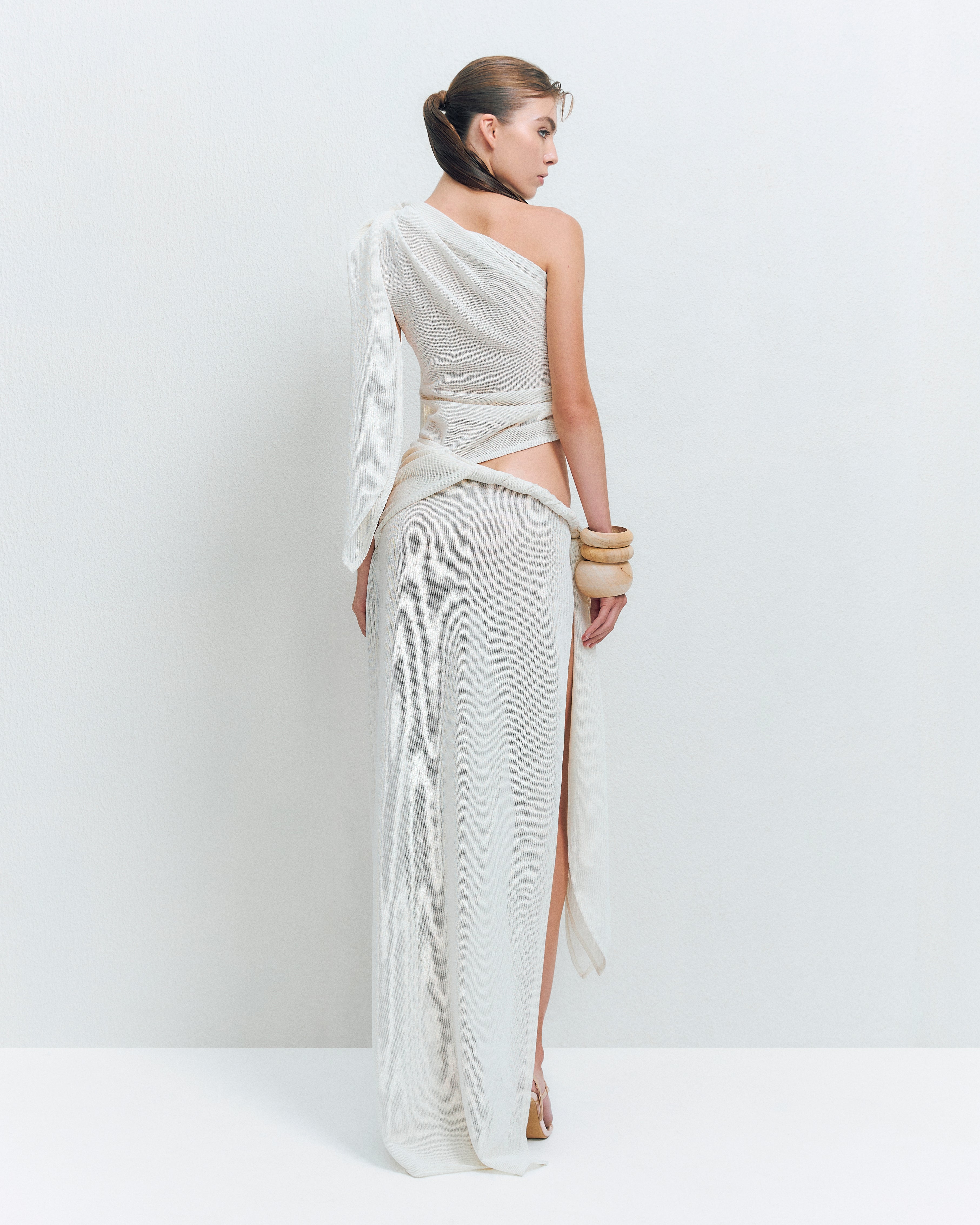 MAXI WRAP TWIST SKIRT