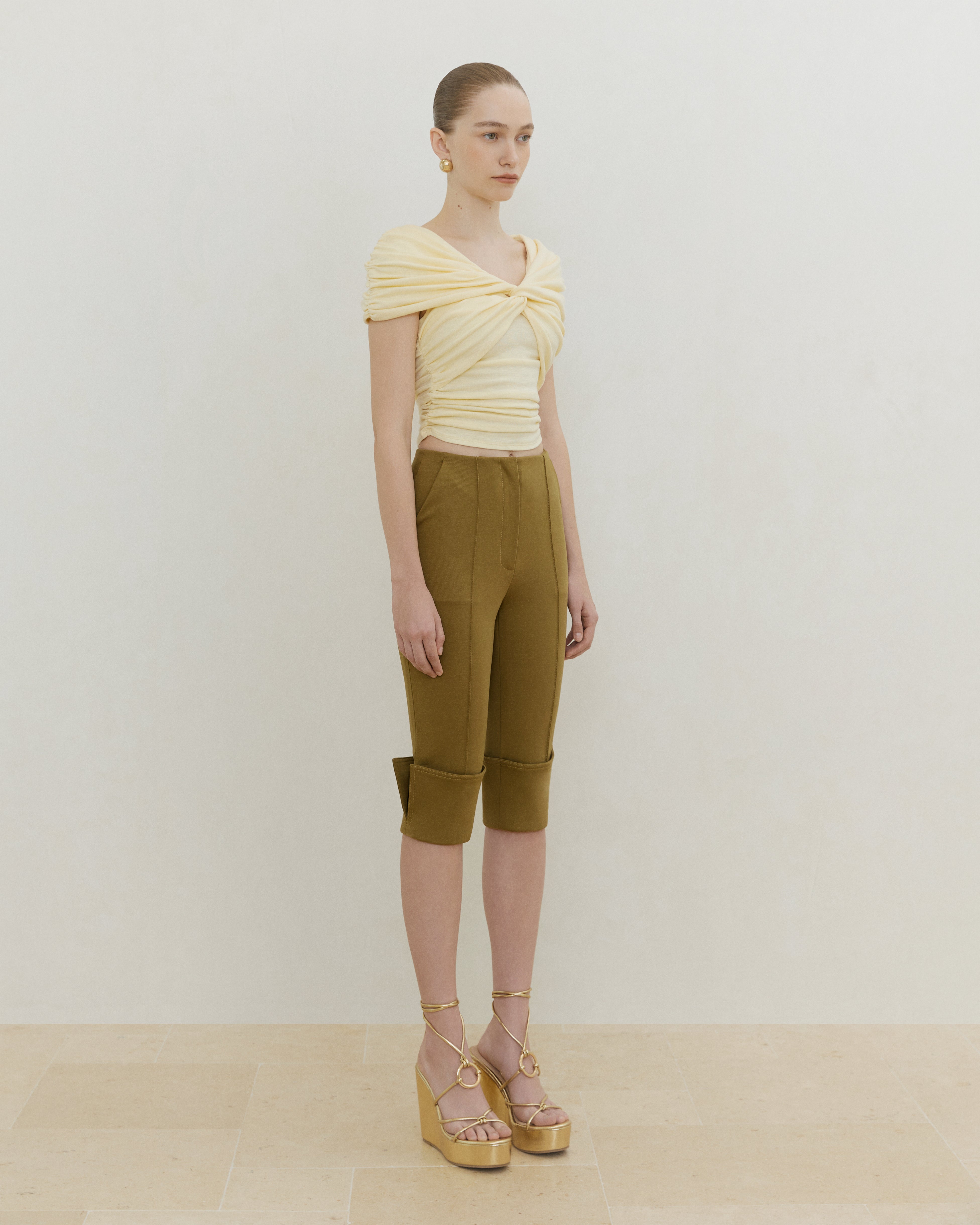 DRAPED KNOT TOP