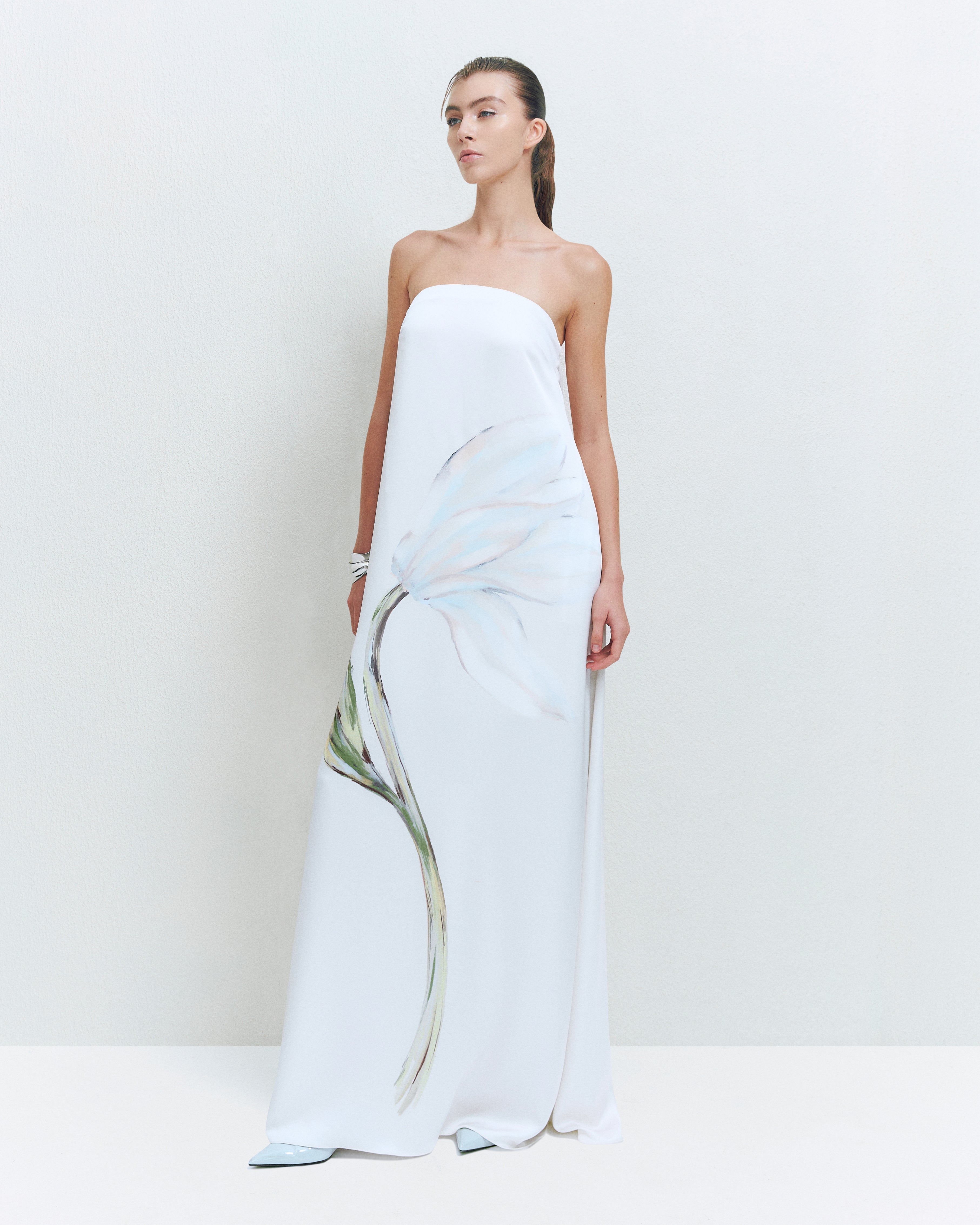 STRAPLESS A-LINE DRESS