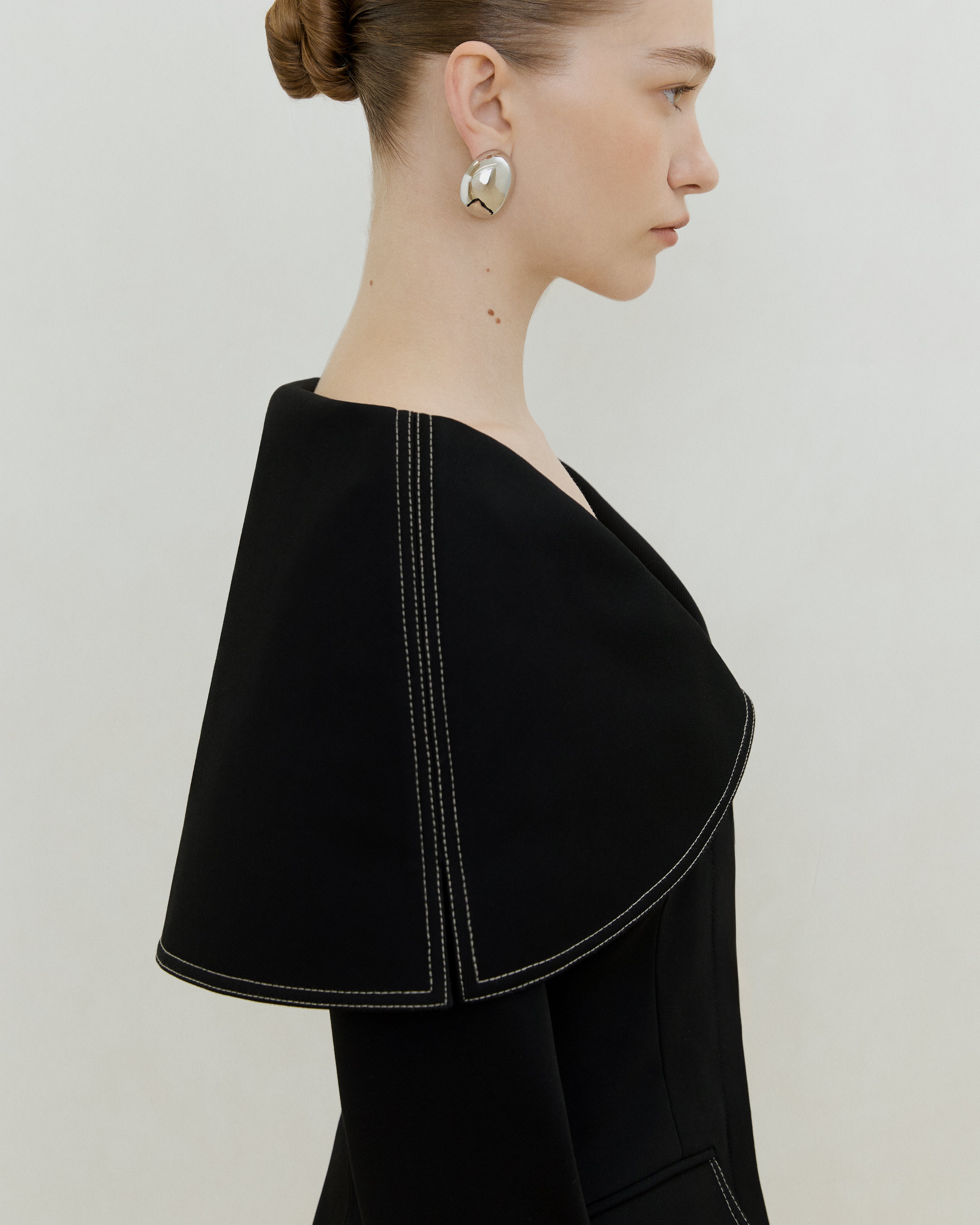 Sculpted Cape Jacket