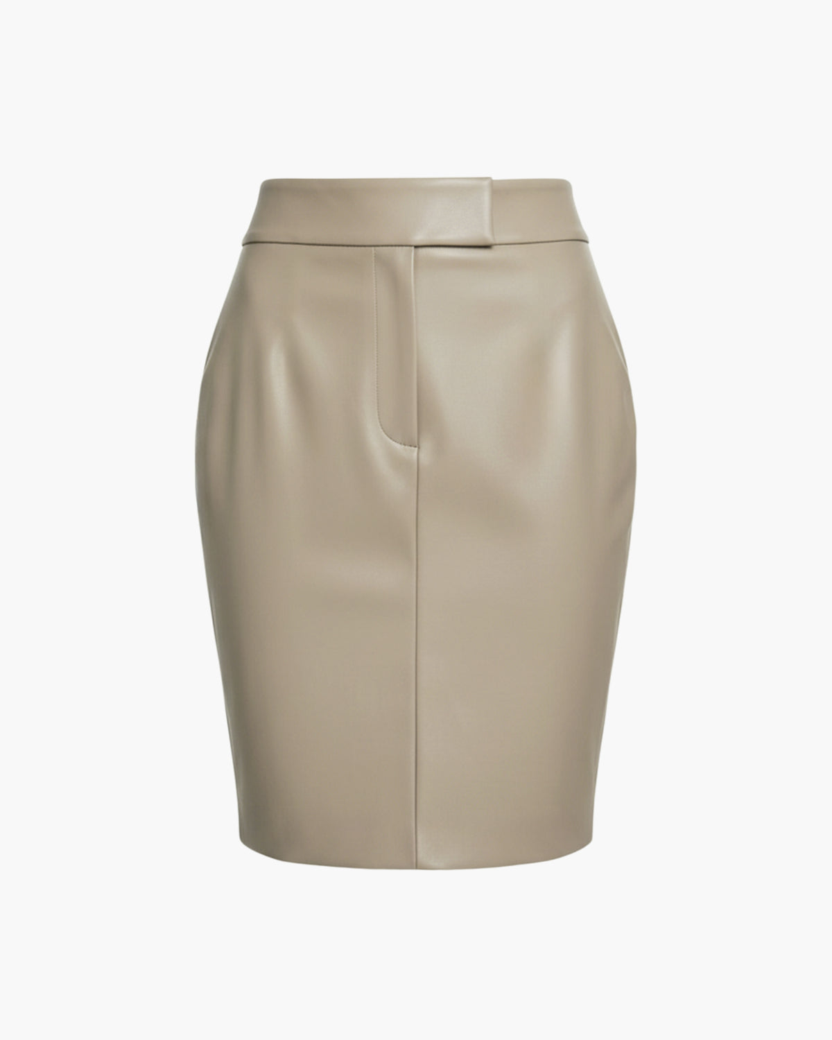 Structured Leather Skirt