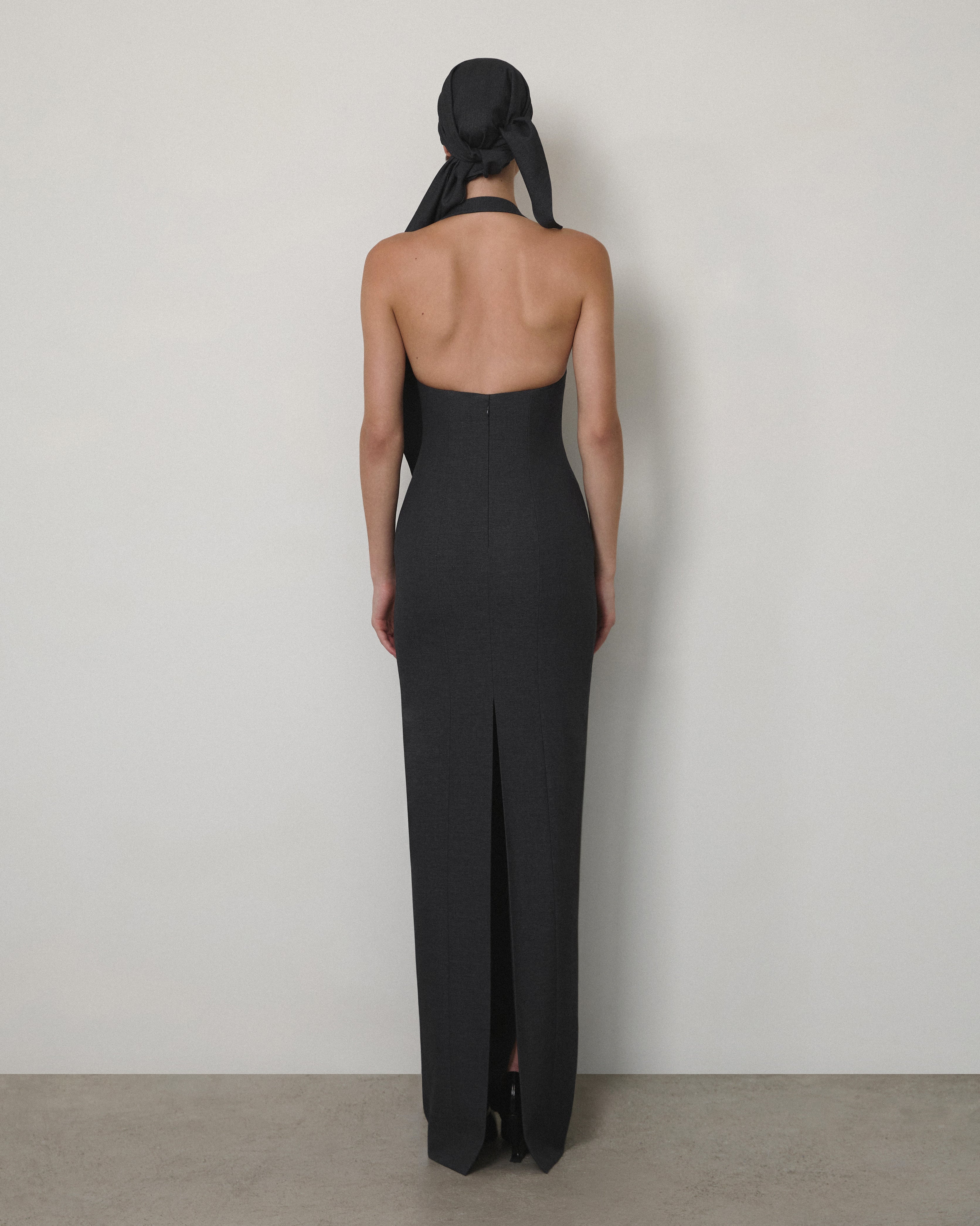 HALTER NECK BUSTIER GOWN