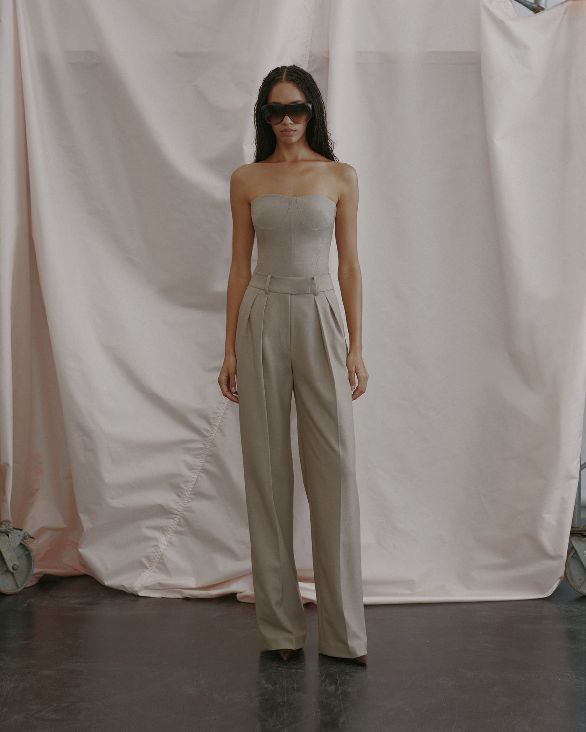 Tailored Twill Bustier