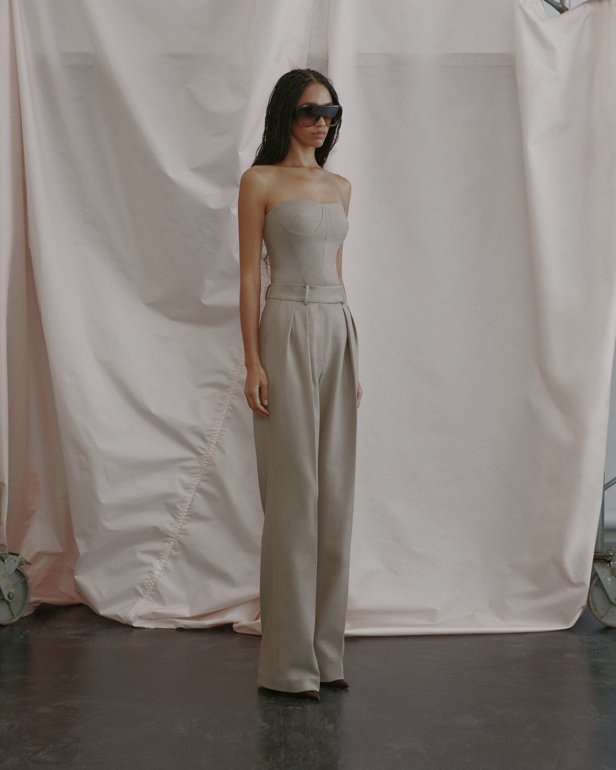 Tailored Twill Bustier