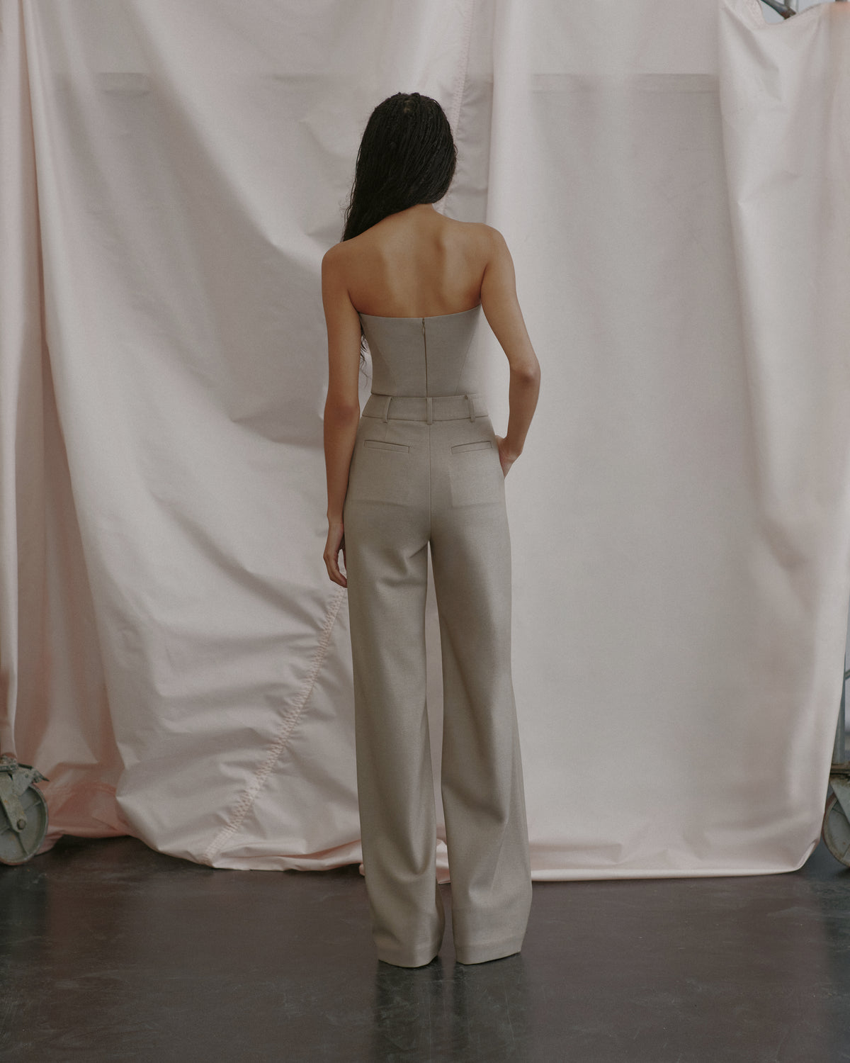 Tailored Twill Bustier