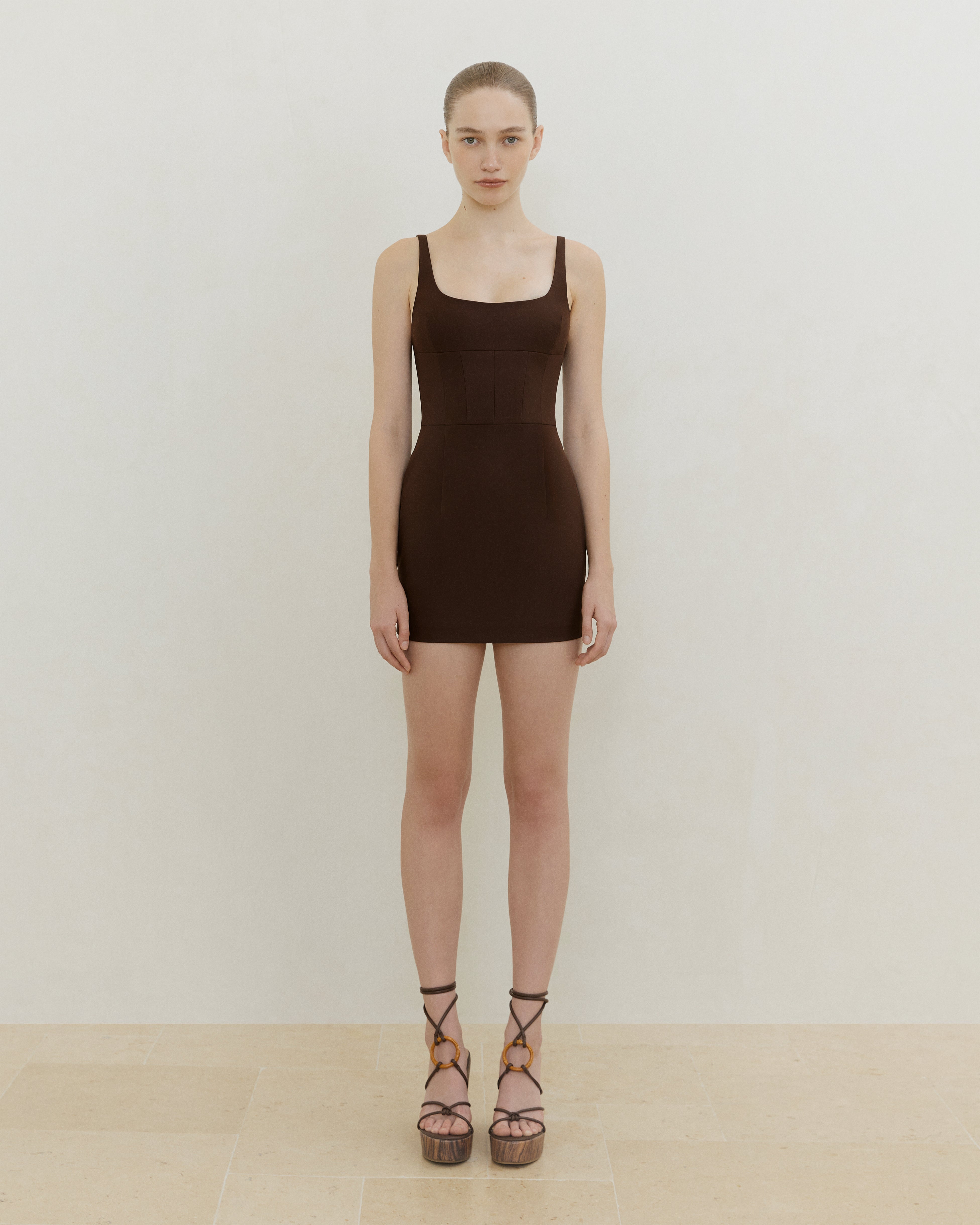 STRUCTURED MINI DRESS