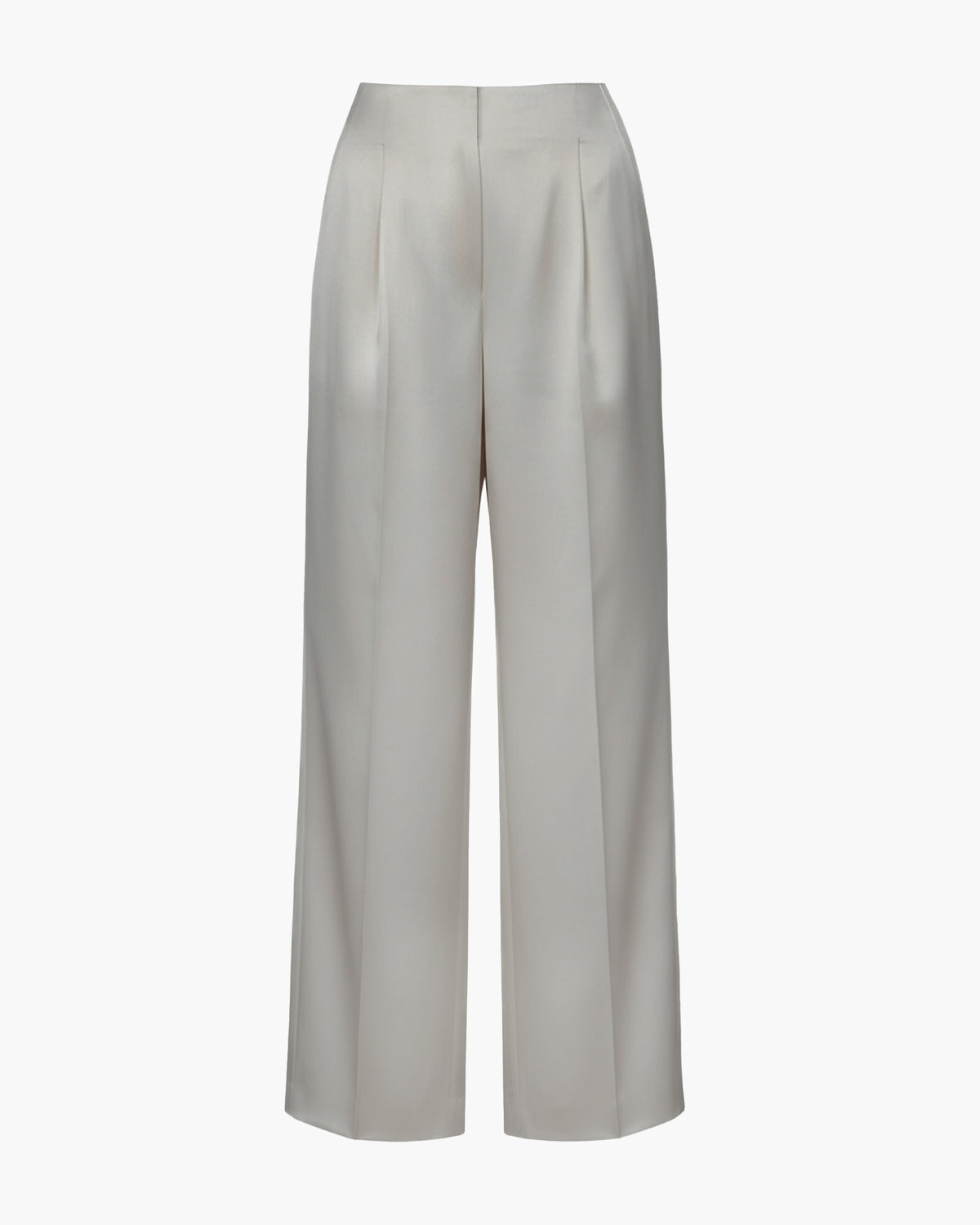 Wide-Leg Satin Trousers