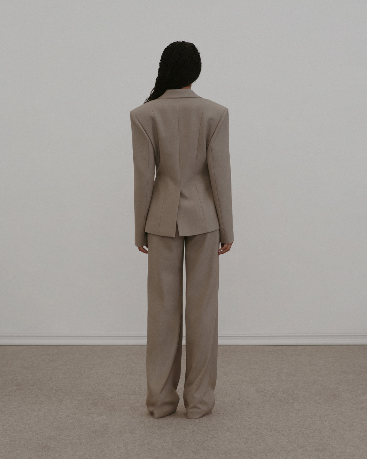 Sculpted Twill Blazer
