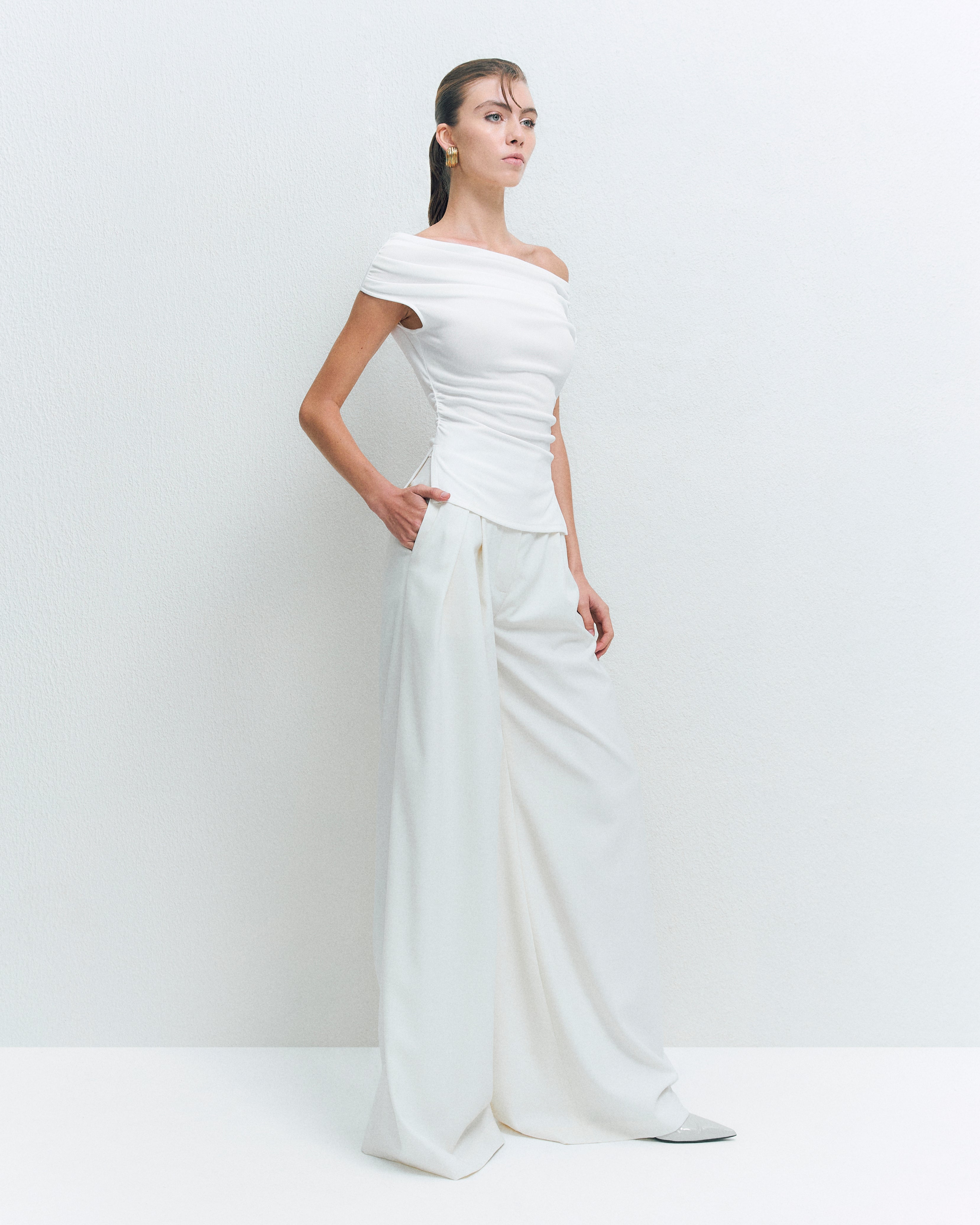 TENCEL FLARED PANTS