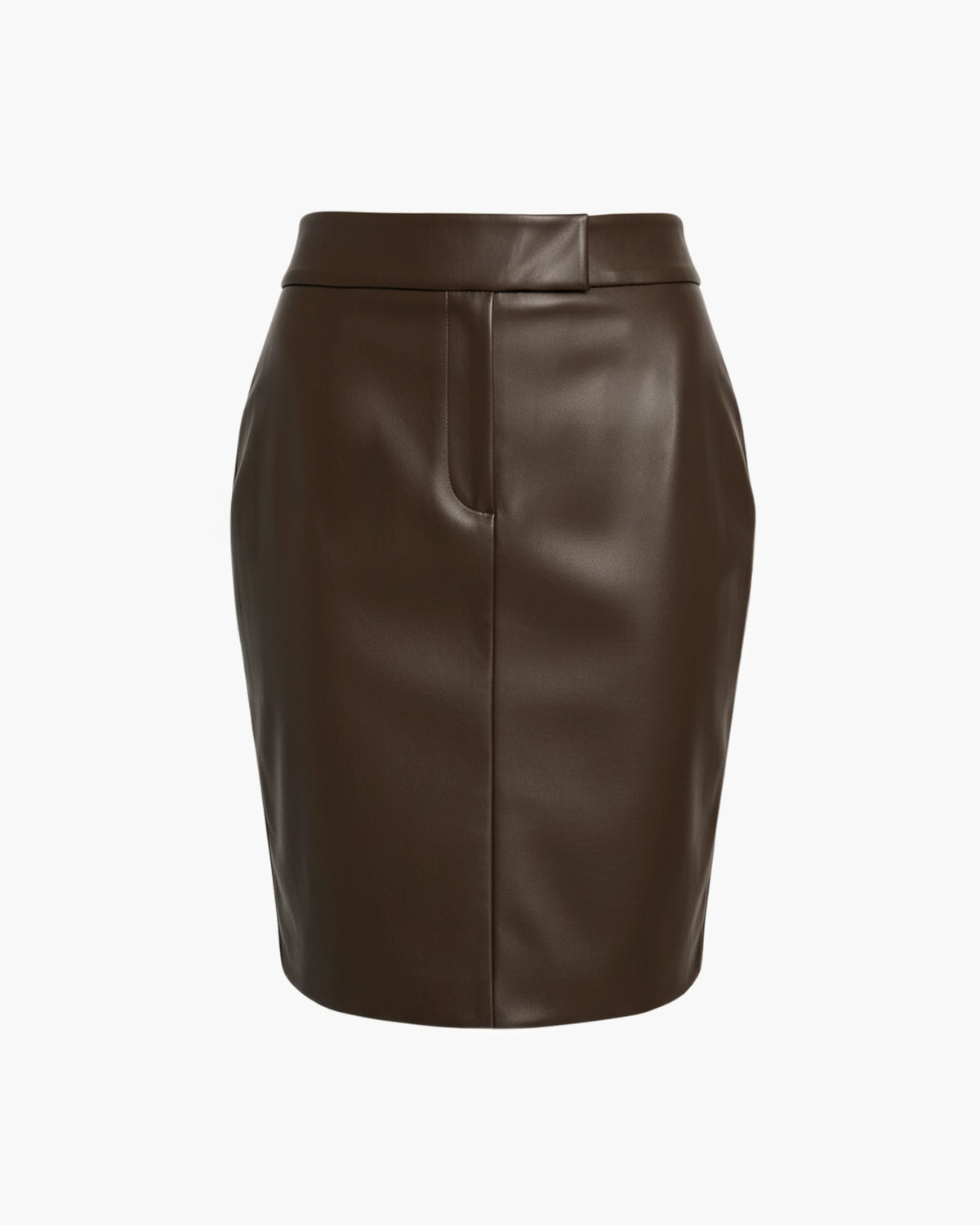 Structured Leather Skirt