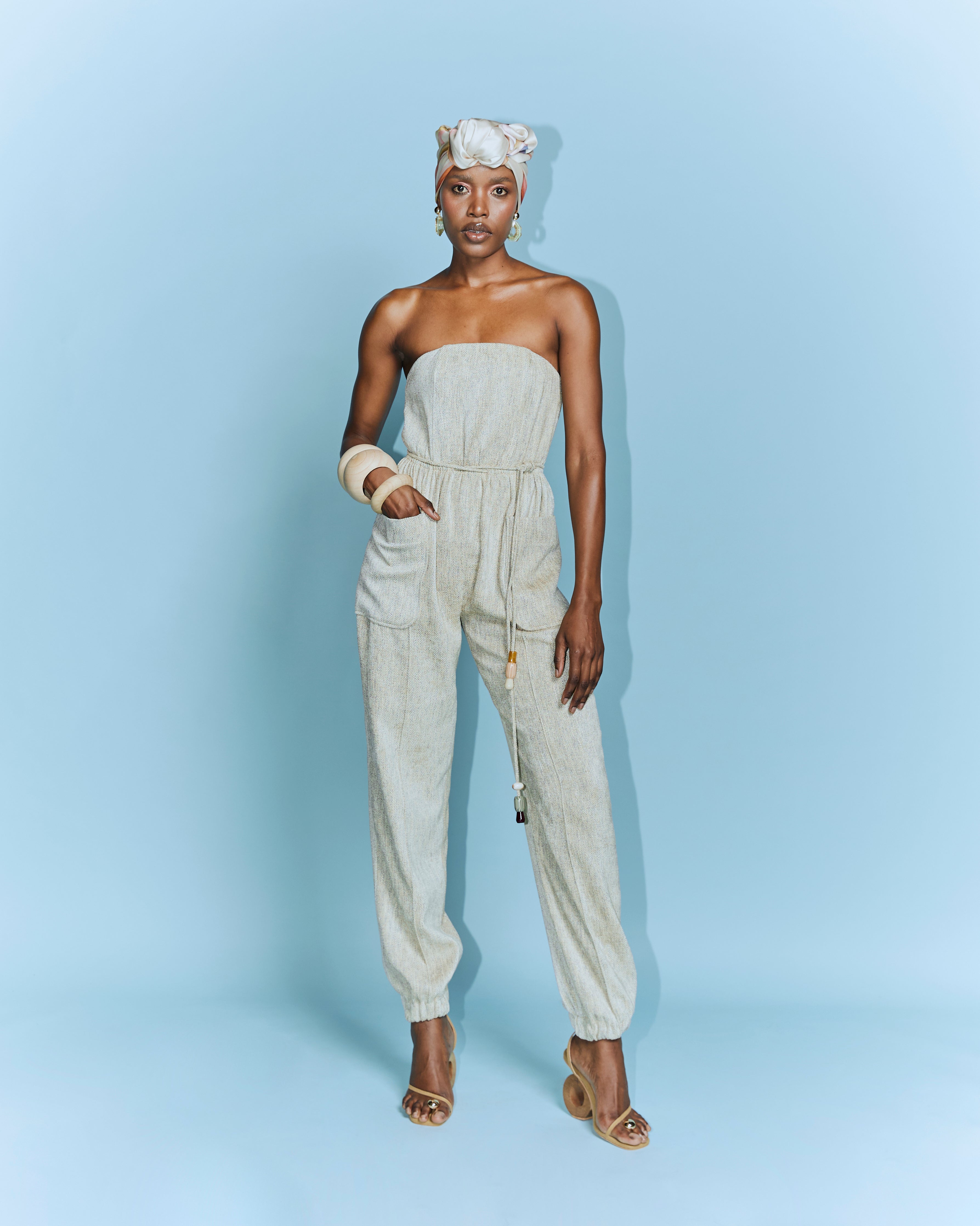 Strapless Long Jumpsuit