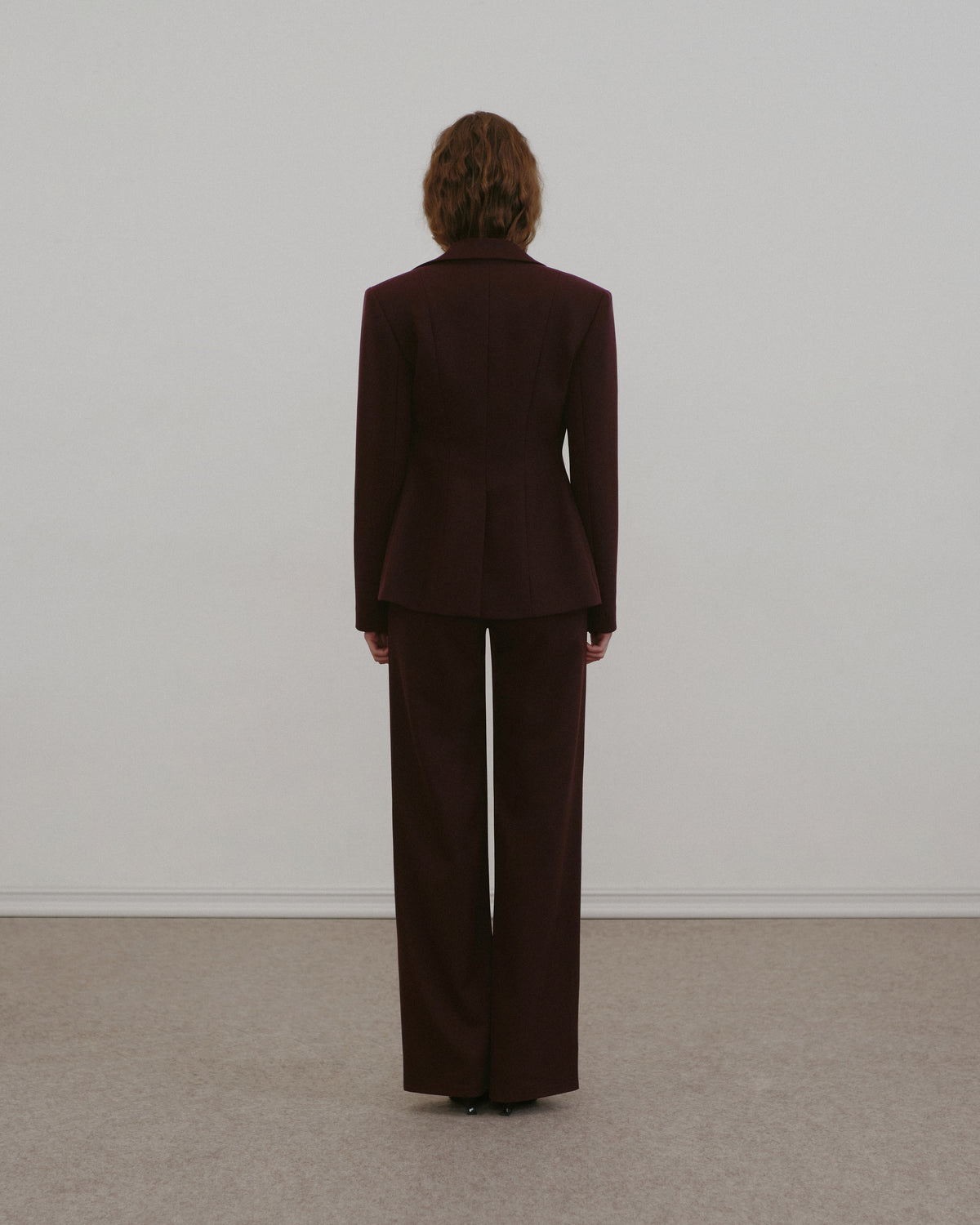 Sculpted Twill Blazer