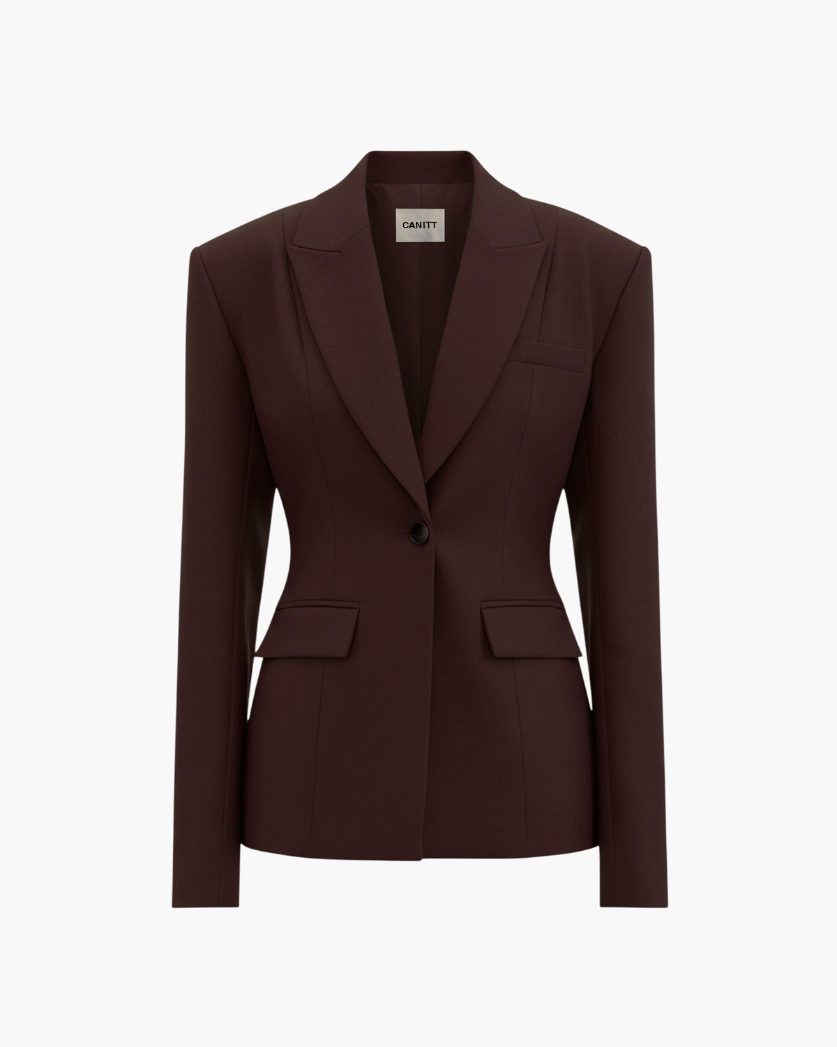 Sculpted Twill Blazer