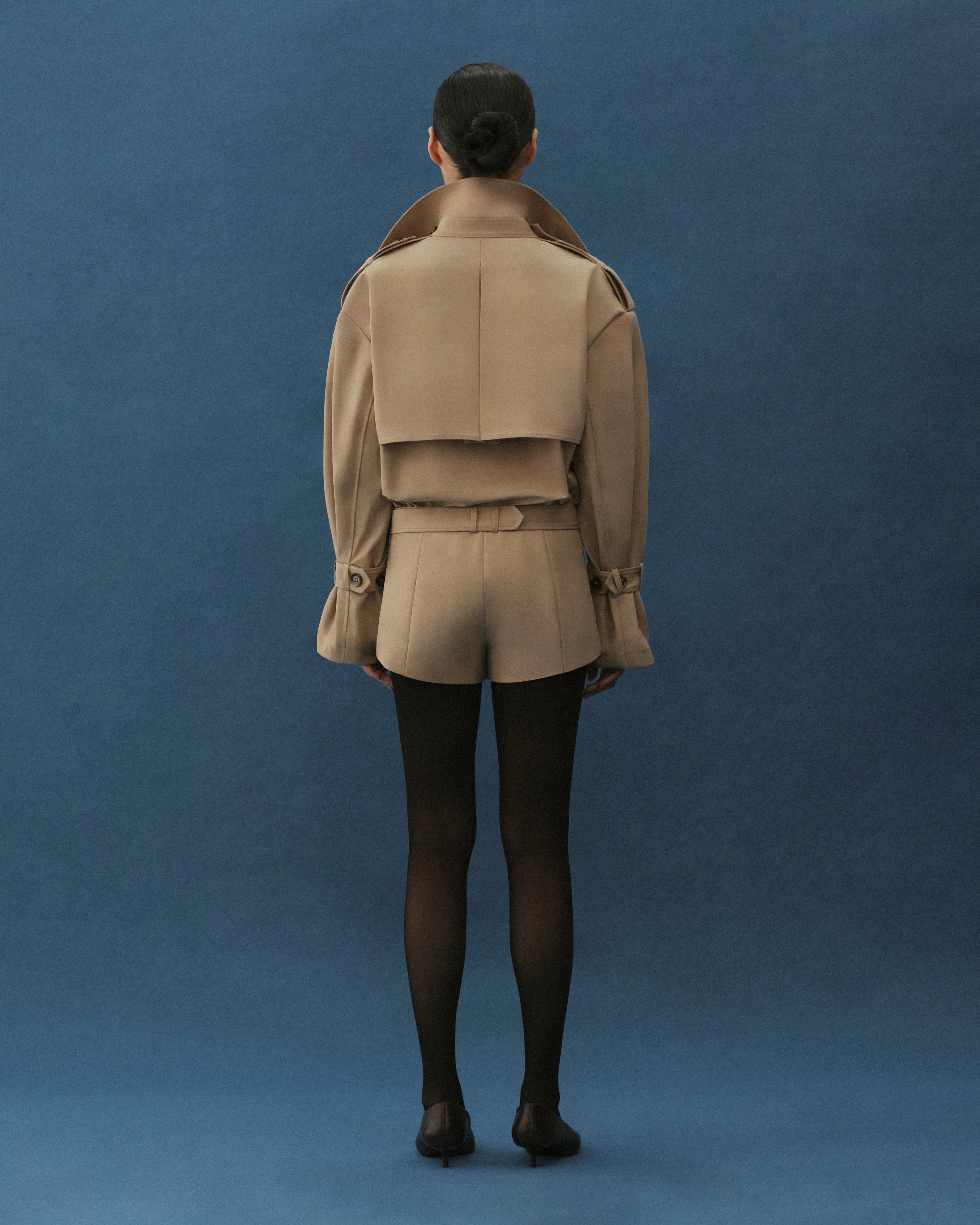 HIGH-NECK TRENCH JUMPSUIT (Pre-Order)