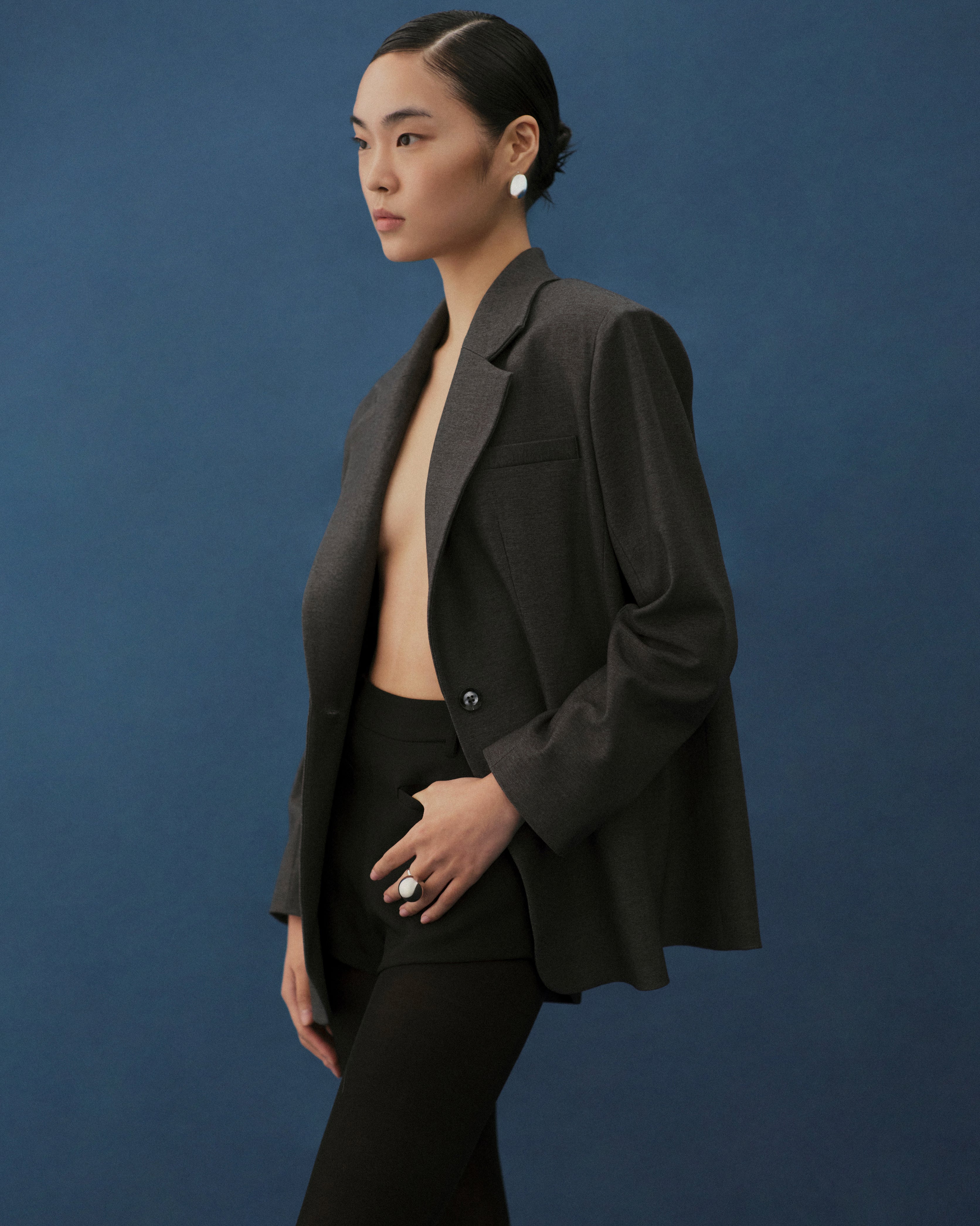 SOFT STRUCTURE SINGLE-BREASTED BLAZER